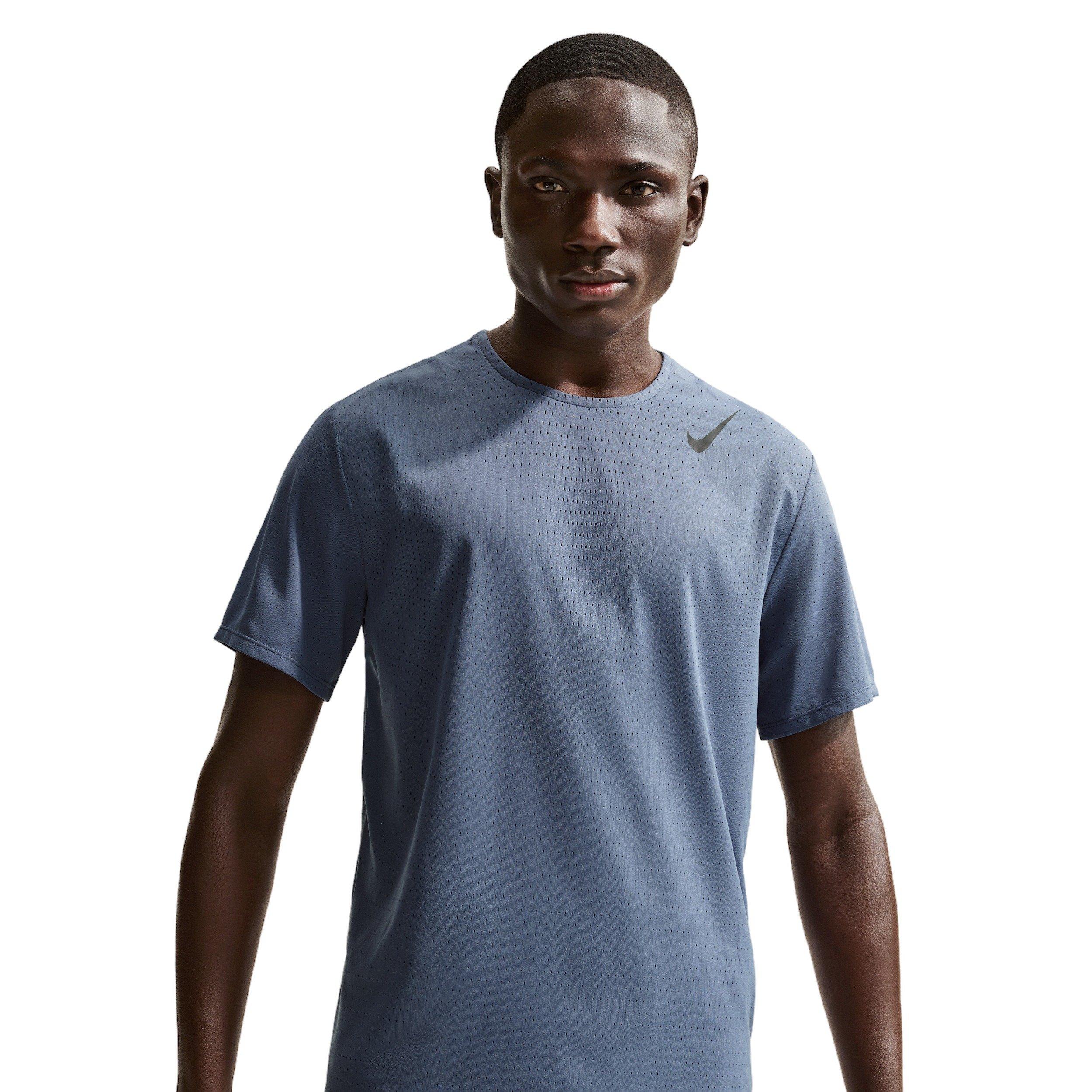 Nike Men's AeroSwift Dri-FIT ADV Short-Sleeve Running Top - BLUE Thumbnail View 1