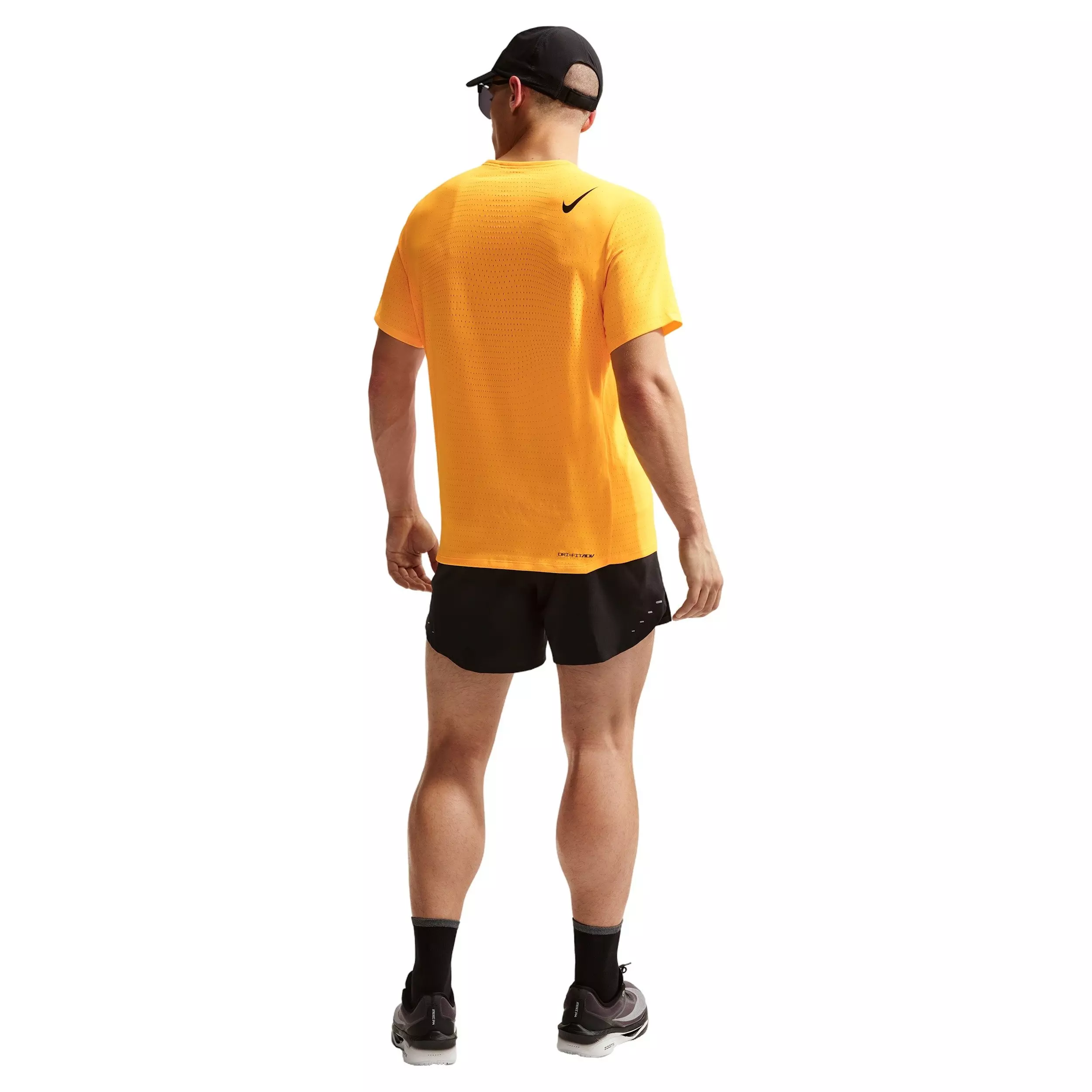 Nike Men's AeroSwift Dri-FIT ADV Short-Sleeve Running Top - ORANGE