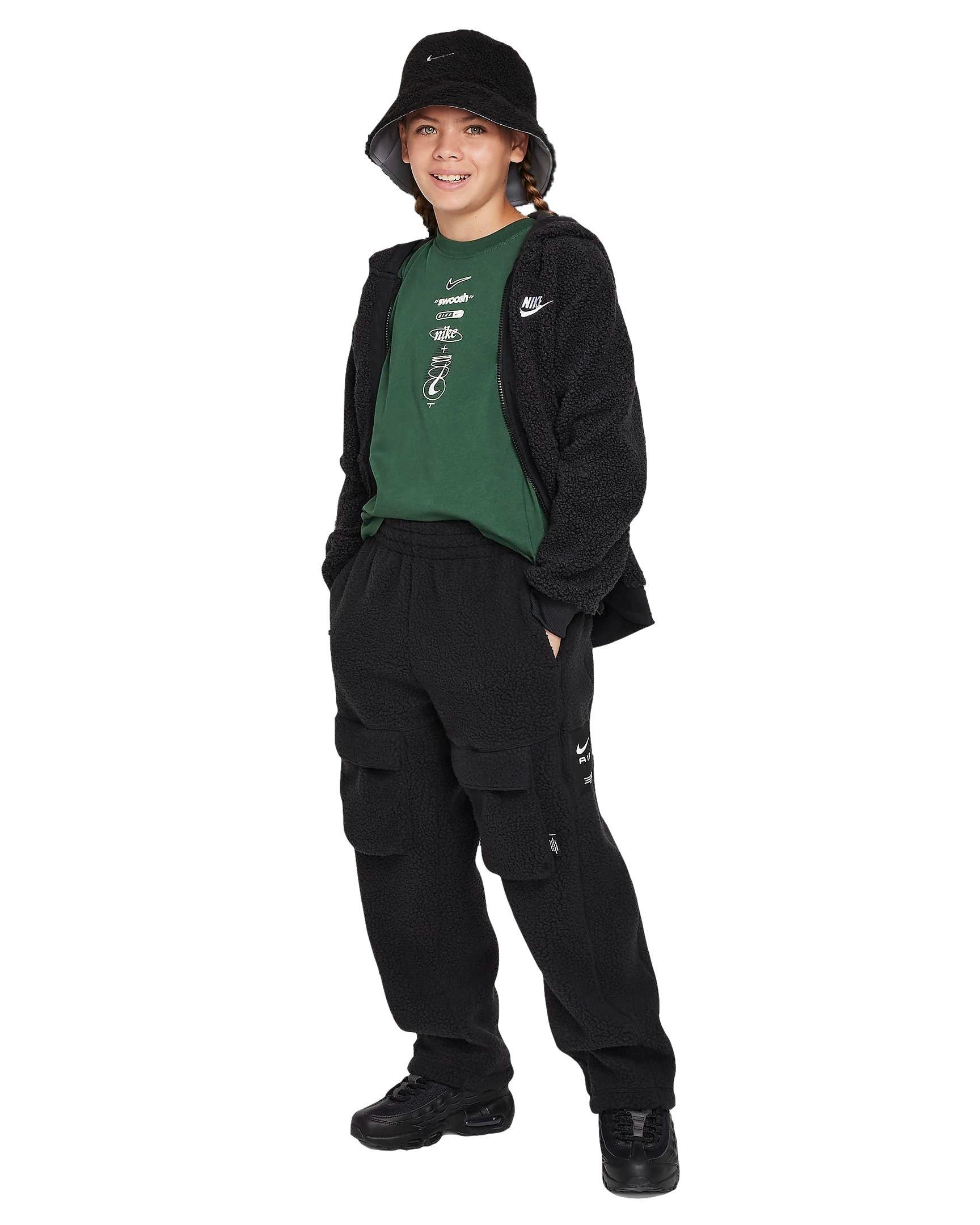 Nike Big Kids' Sportswear Club Fleece Cargo Pants-Black - Hibbett