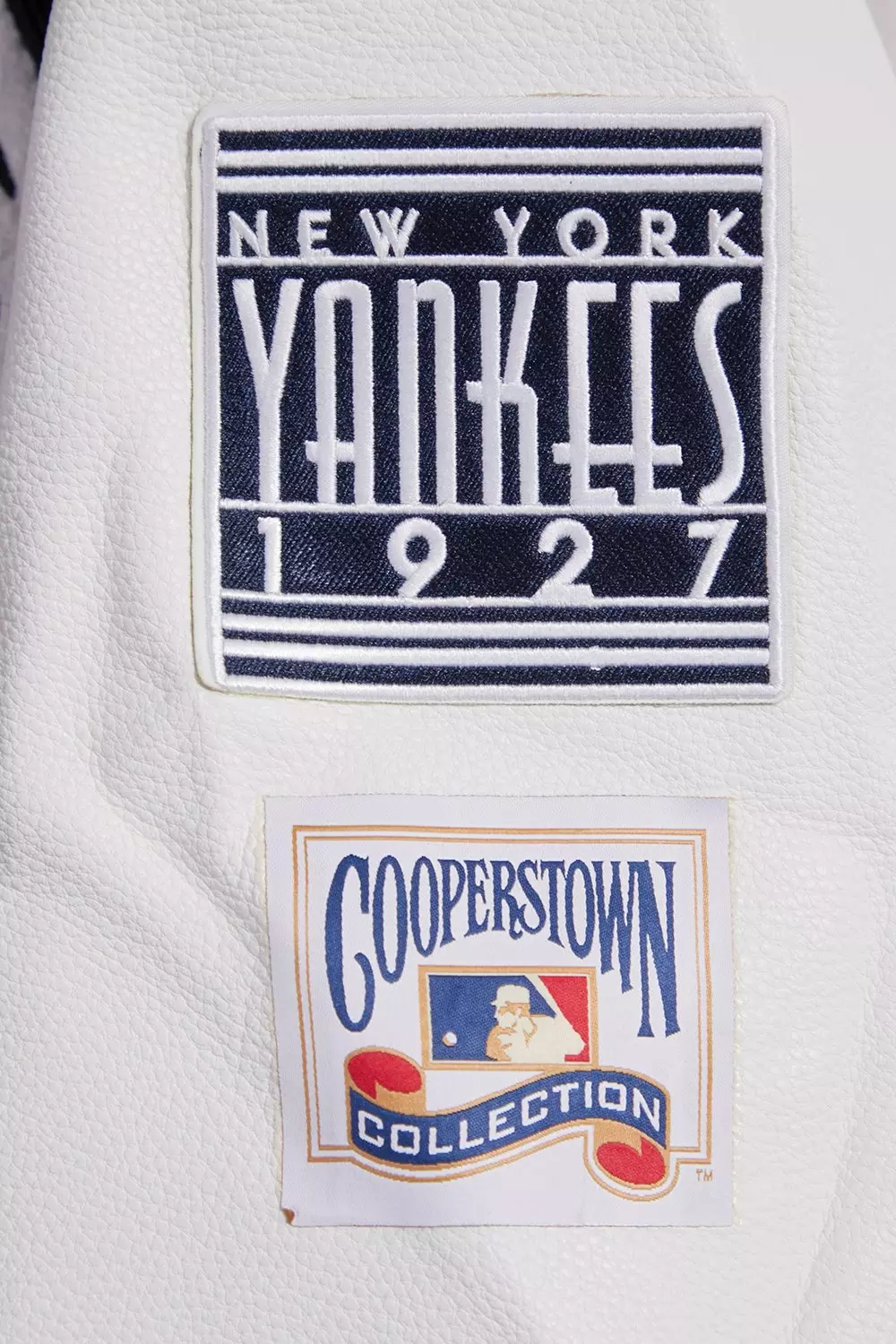 Pro Standard Men's MLB New York Yankees Retro Classic Rib Wool Varsity Jacket -Navy/White - NAVY/WHITE