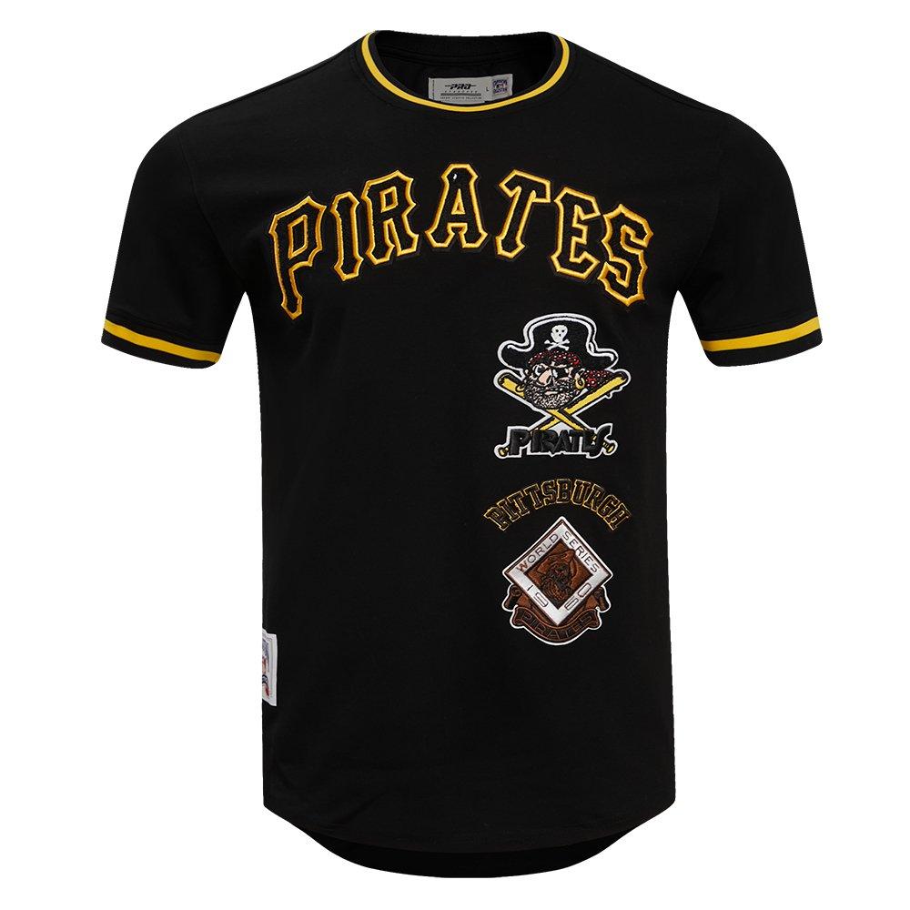 Pro Standard Men's MLB Pittsburgh Pirates Retro Classic Double Knit Tee - Black/Yellow - BLACK/YELLOW Thumbnail View 1