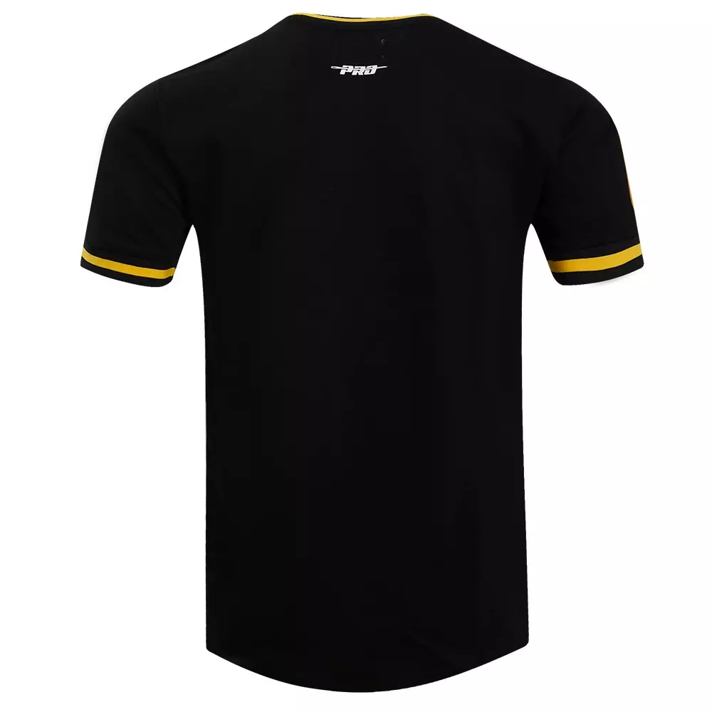 Pro Standard Men's MLB Pittsburgh Pirates Retro Classic Double Knit Tee - Black/Yellow - BLACK/YELLOW