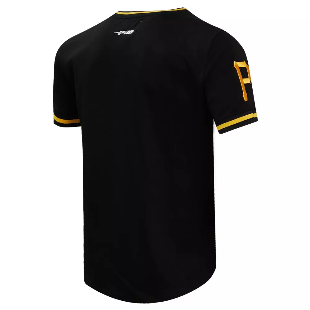 Pro Standard Men's MLB Pittsburgh Pirates Retro Classic Double Knit Tee - Black/Yellow - BLACK/YELLOW