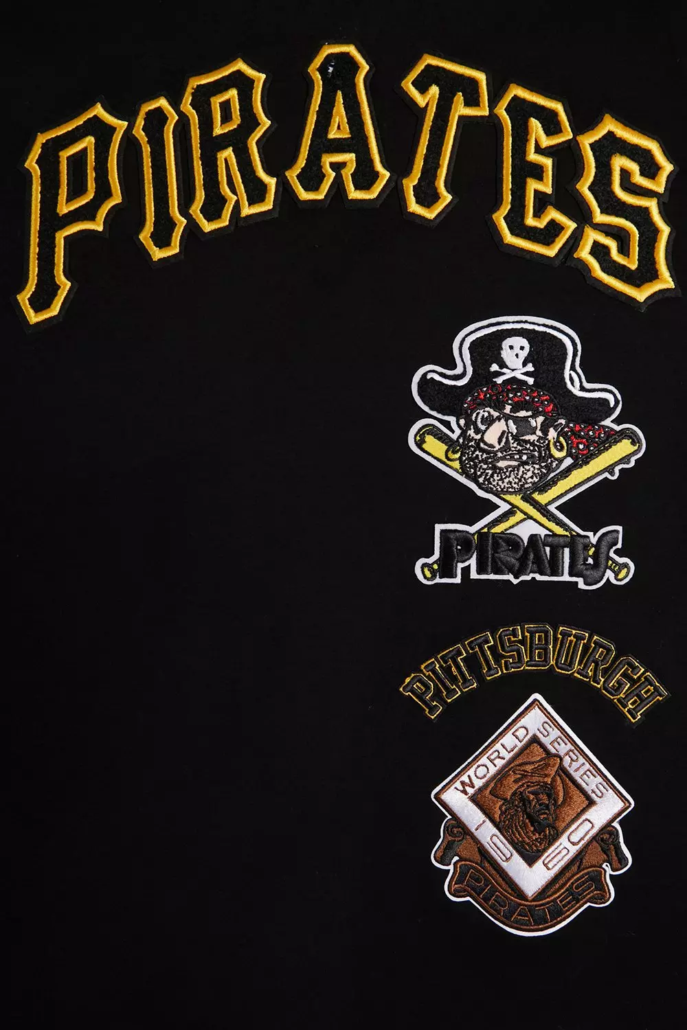 Pro Standard Men's MLB Pittsburgh Pirates Retro Classic Double Knit Tee - Black/Yellow - BLACK/YELLOW