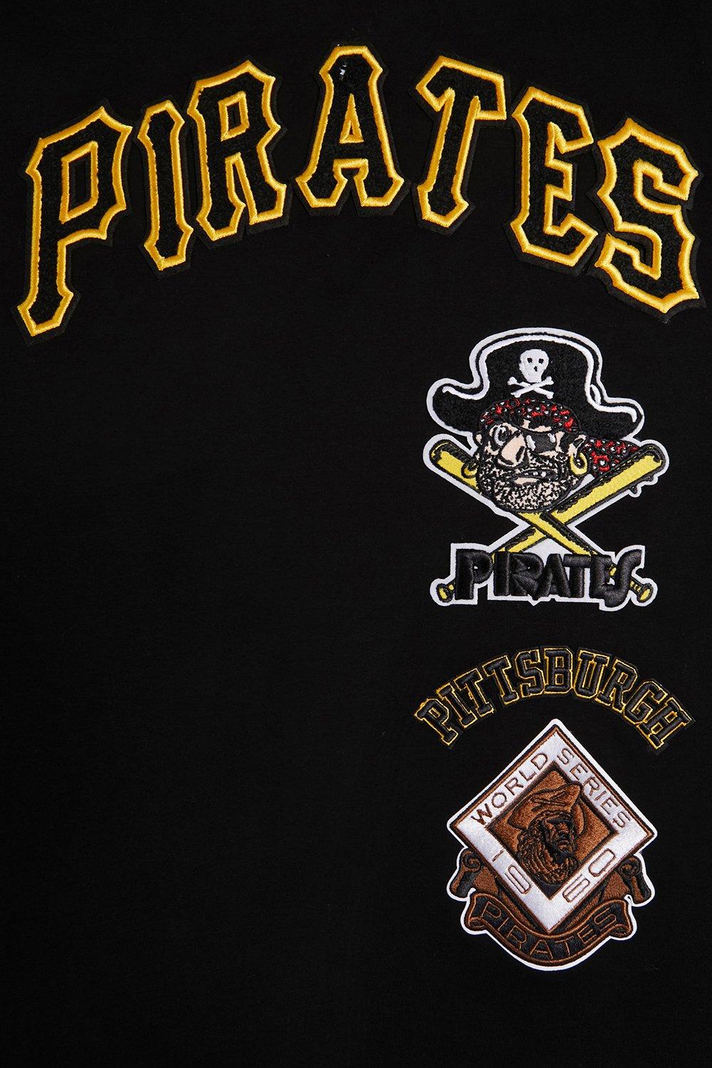 Pro Standard Men's MLB Pittsburgh Pirates Retro Classic Double Knit Tee -Black/Yellow - BLACK/YELLOW Thumbnail View 5
