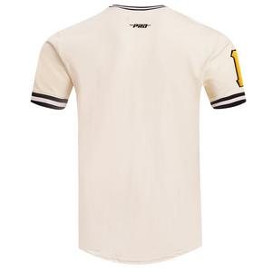 Pro Standard Men's MLB Pittsburgh Pirates Retro Classic Double Knit Tee -Eggshell/Black