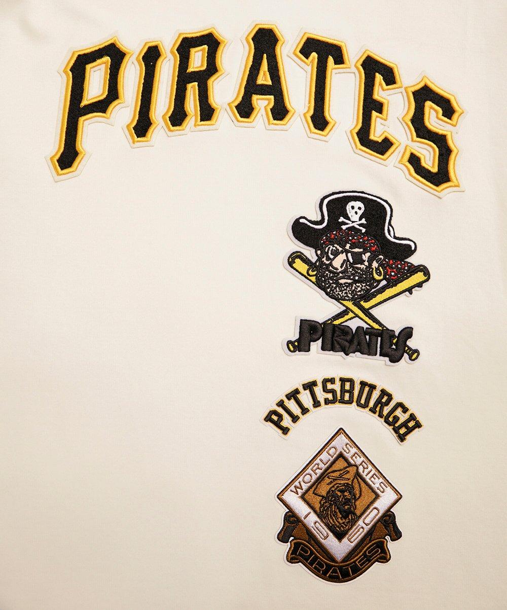Pro Standard Men's MLB Pittsburgh Pirates Retro Classic Double Knit Tee -Eggshell/Black - EGGSHELL/BLACK Thumbnail View 5
