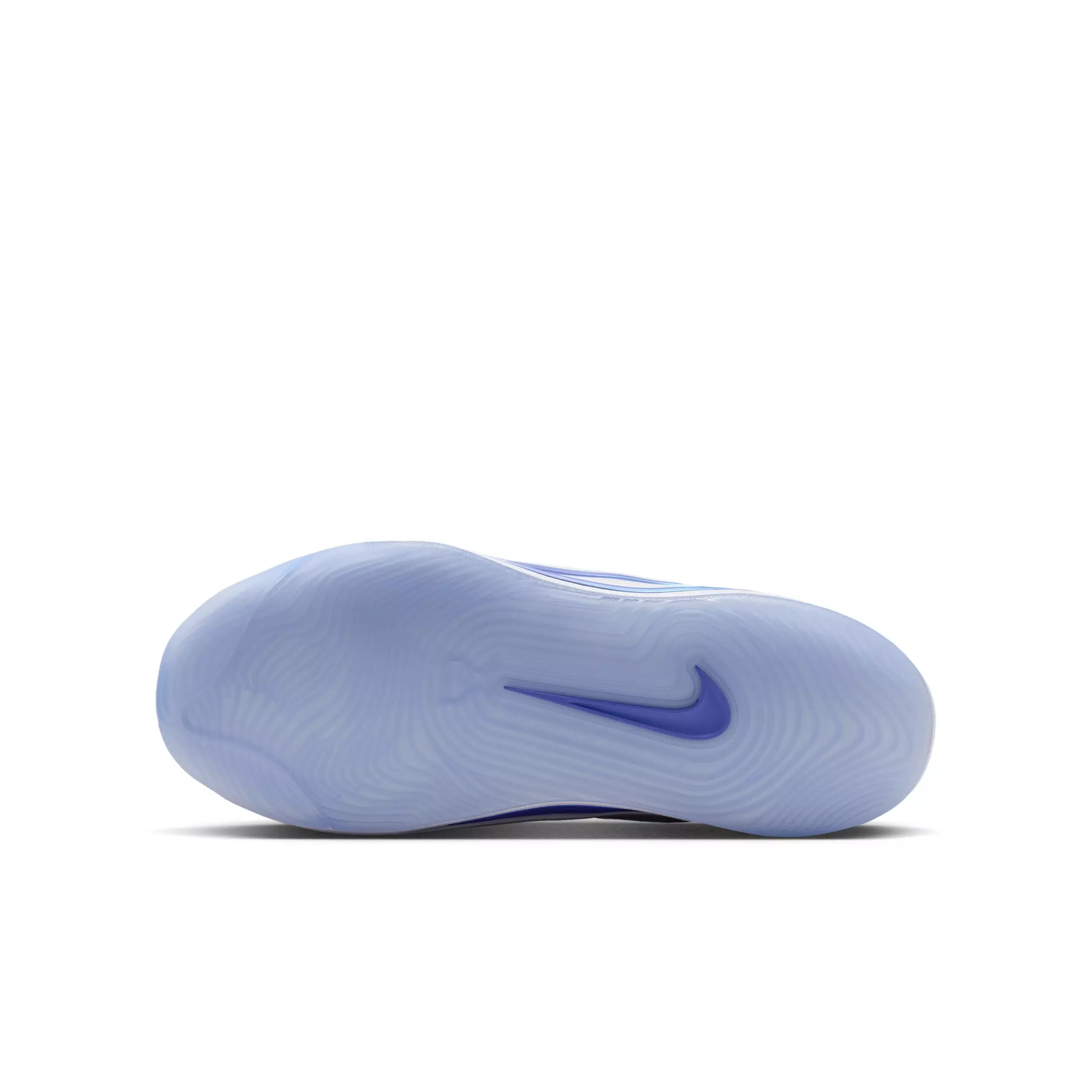 Nike A'One "White/Football Grey/Sapphire" Grade School Boys' Basketball Shoe - WHITE/GREY/SAPPHIRE