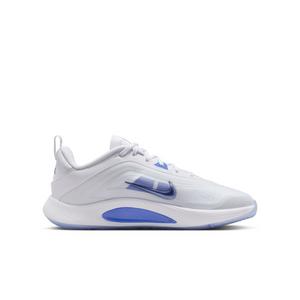 Nike A'One "White/Football Grey/Sapphire" Grade School Boys' Basketball Shoe