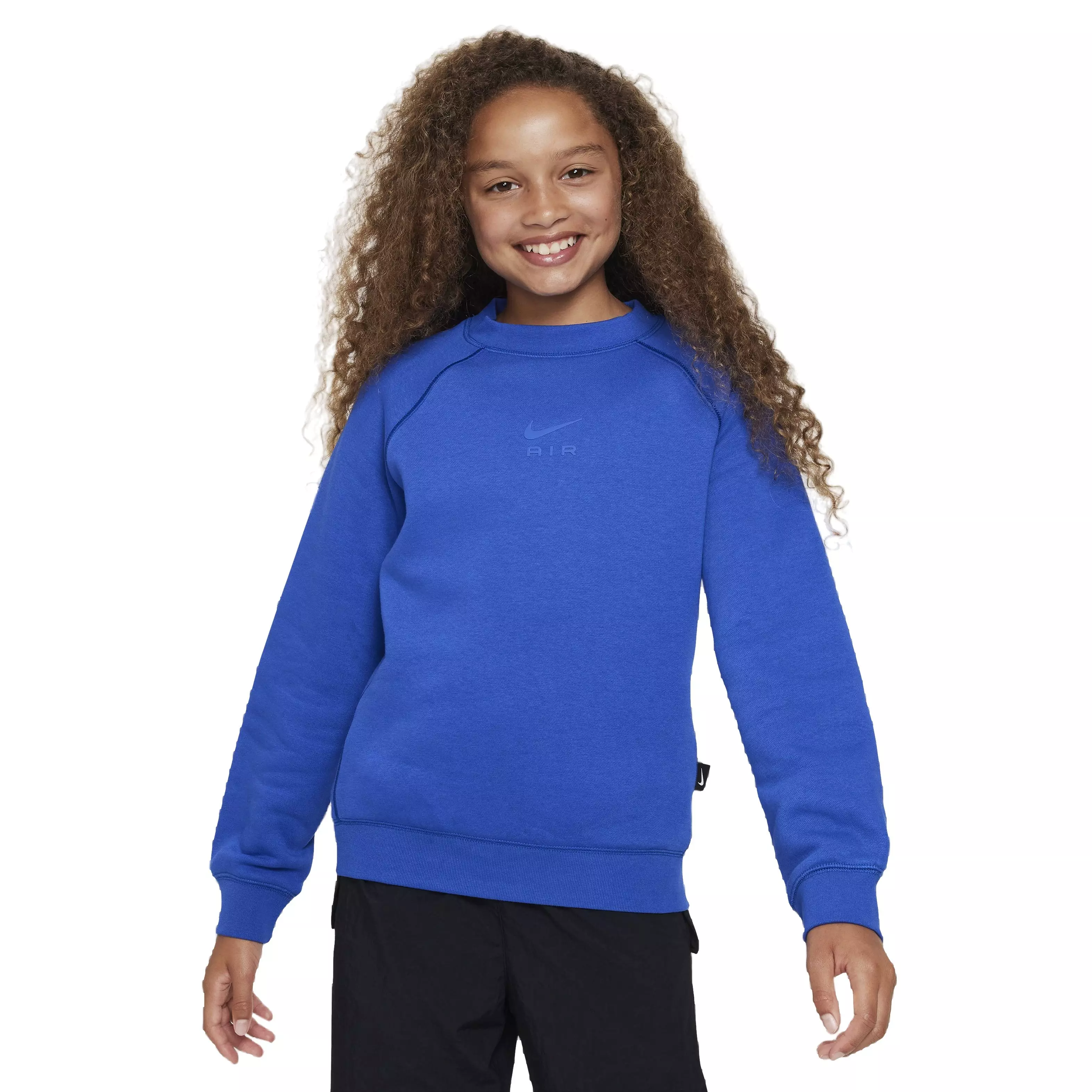 Nike Big Kids' Air Crew Sweatshirt - Blue - BLUE