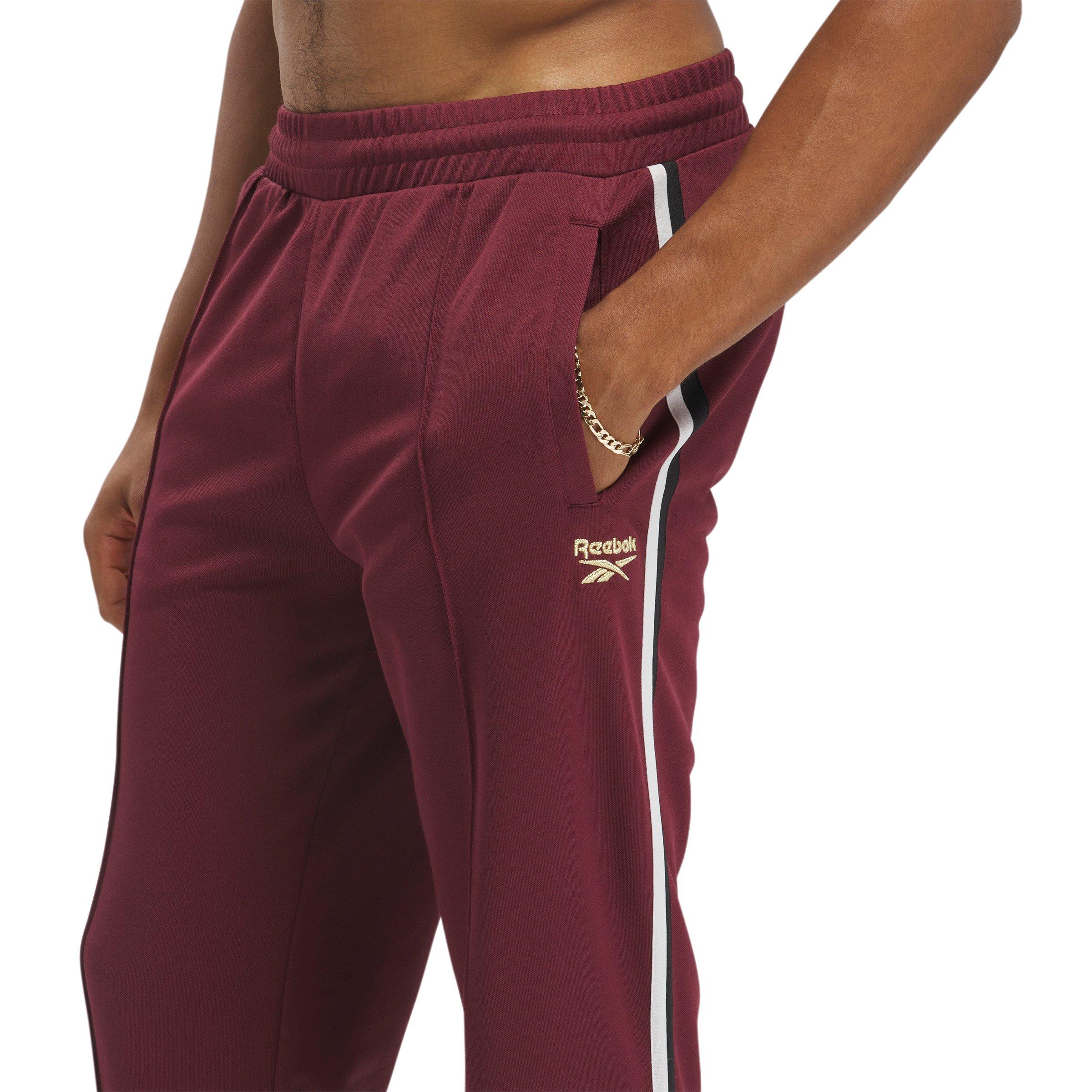 Reebok Men's Hip Hop Track Pants -Maroon - MAROON Thumbnail View 5