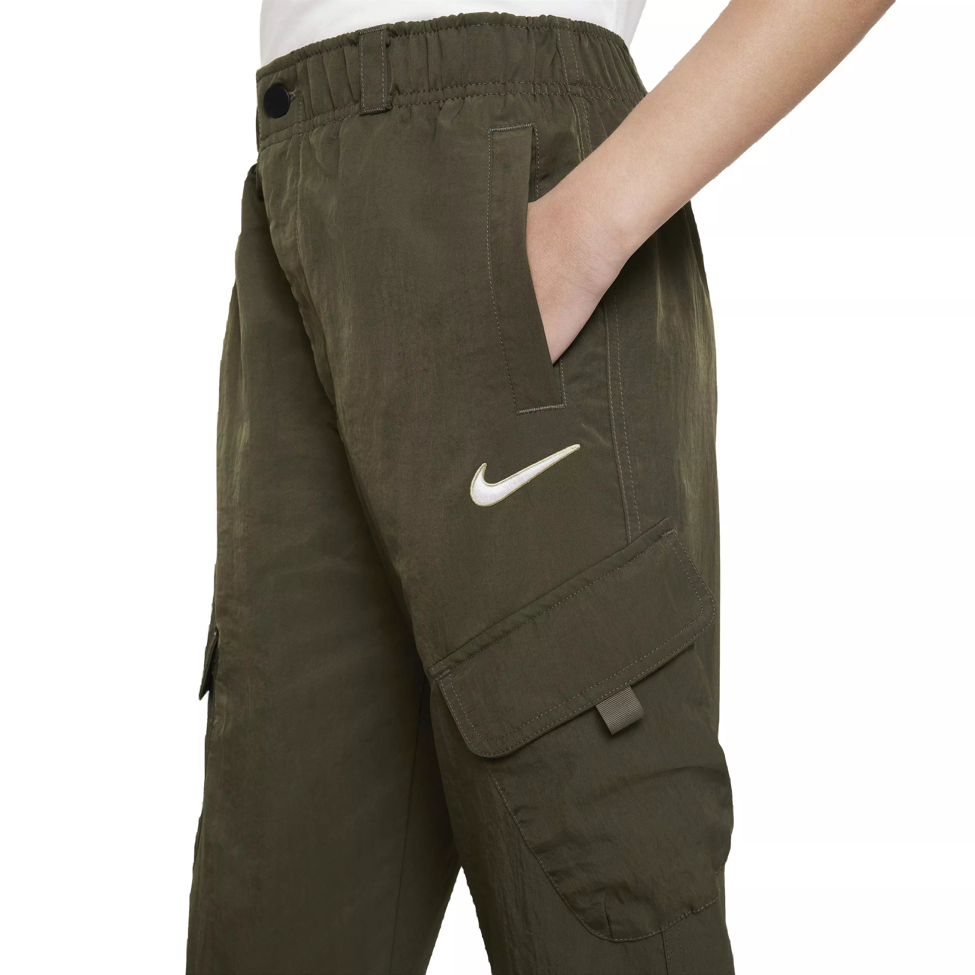 Nike Big Kids' Woven Cargo Pants - Green - GREEN