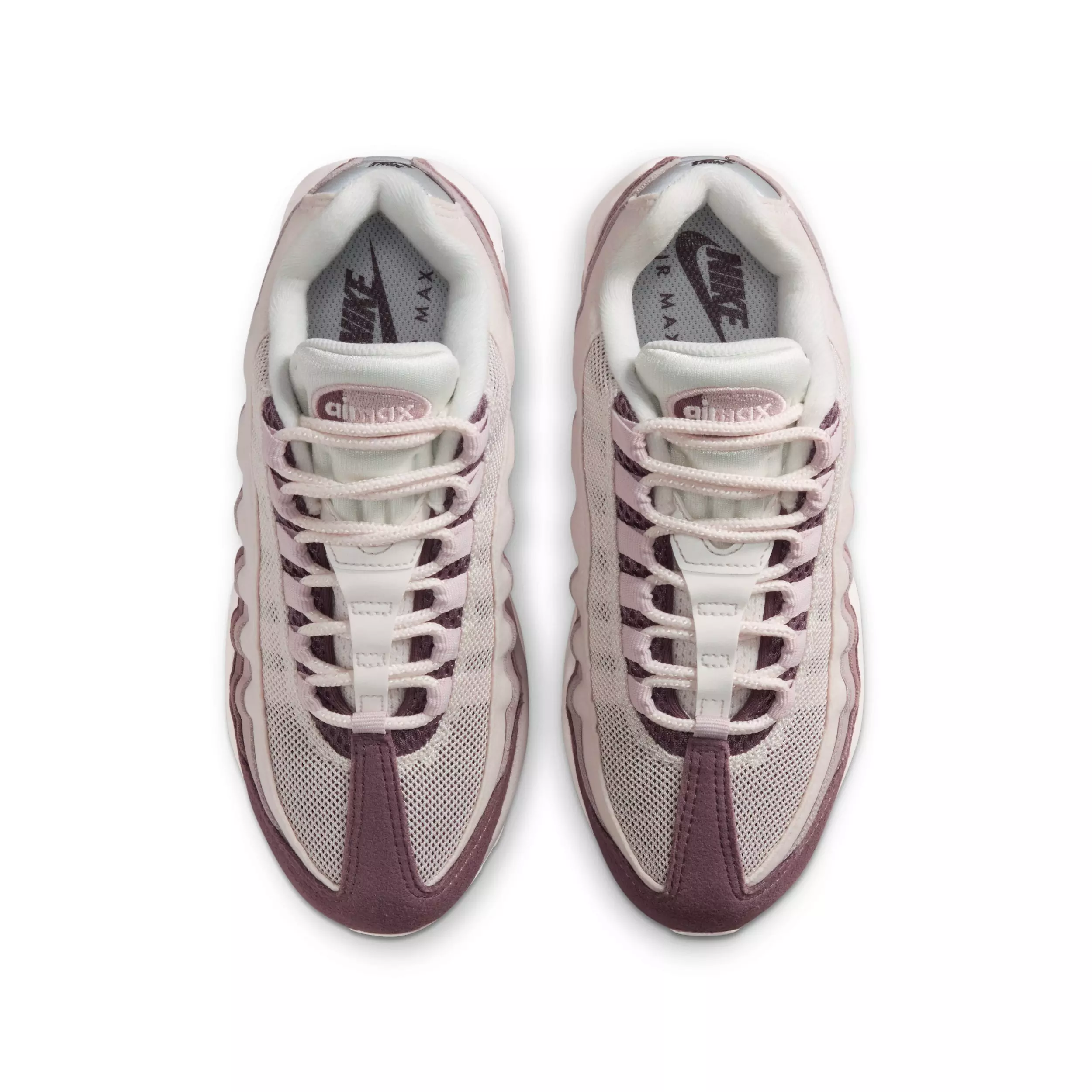 Nike Air Max 95 "Phantom/Tattoo/Moon Particle/Silt Red" Grade School Boys' Shoe - PHANTOM/TATTOO/MOON/RED