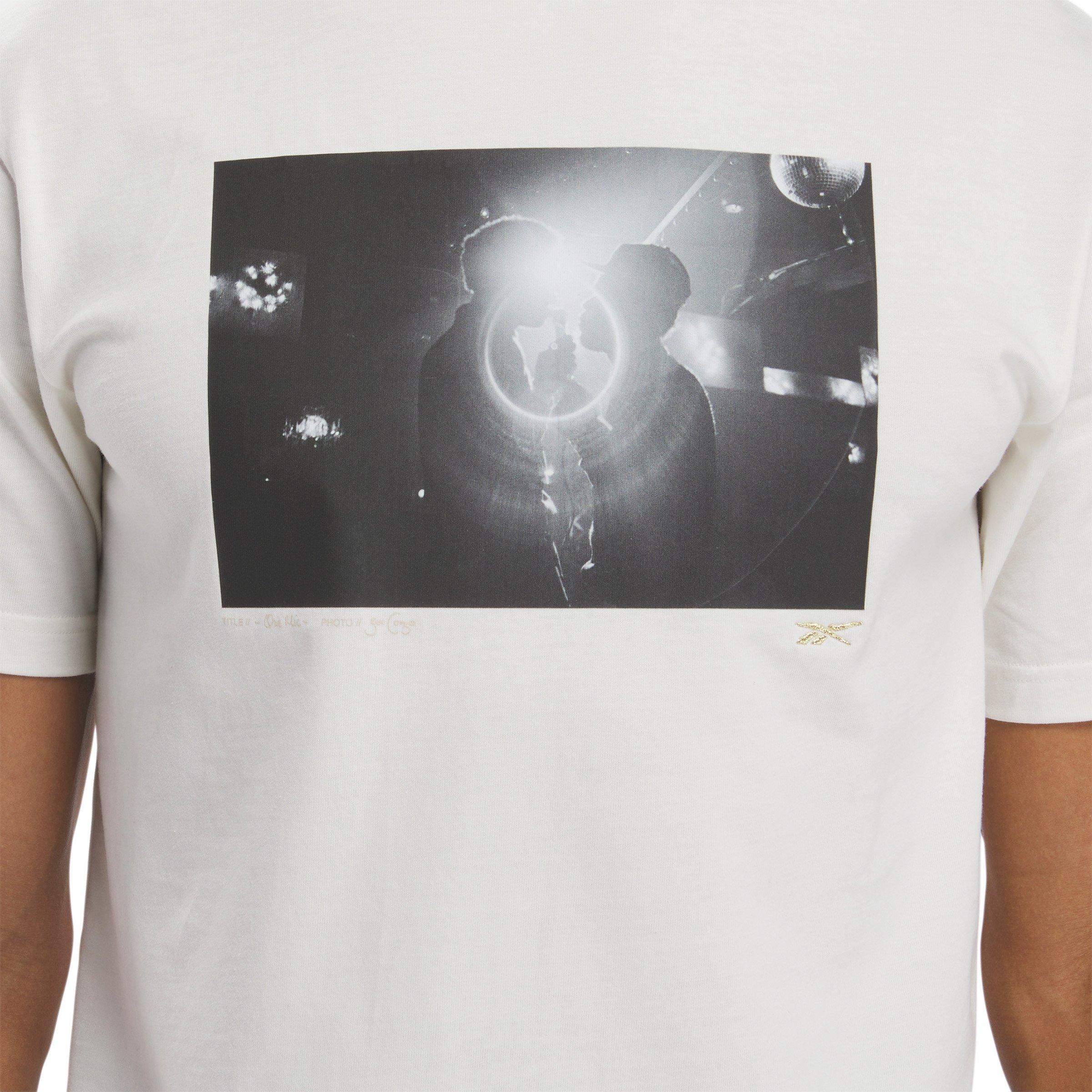 Reebok Men's Hip Hop Photo T-Shirt -Chalk - CHALK Thumbnail View 5