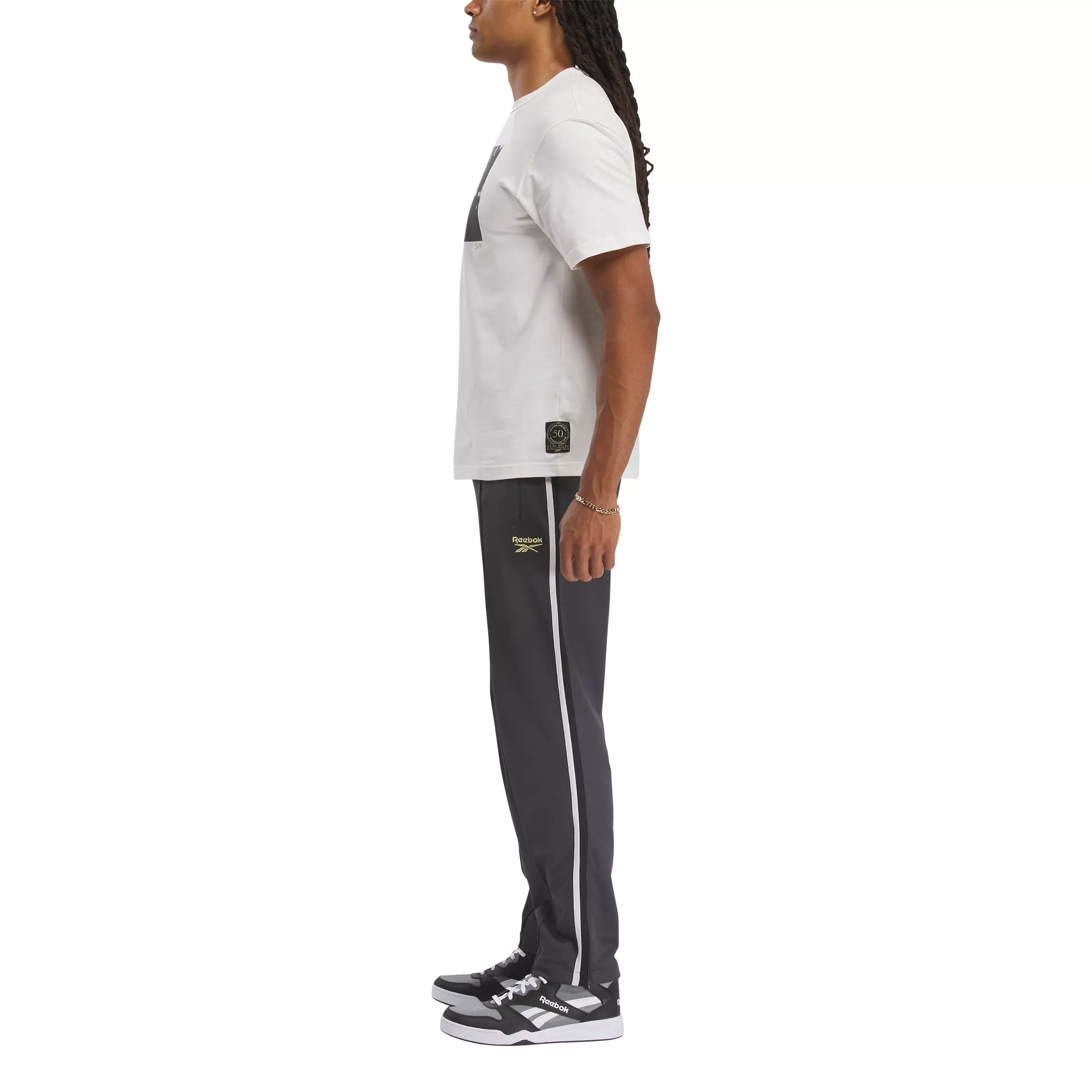 Reebok Men's Hip Hop Photo T-Shirt -Chalk - CHALK