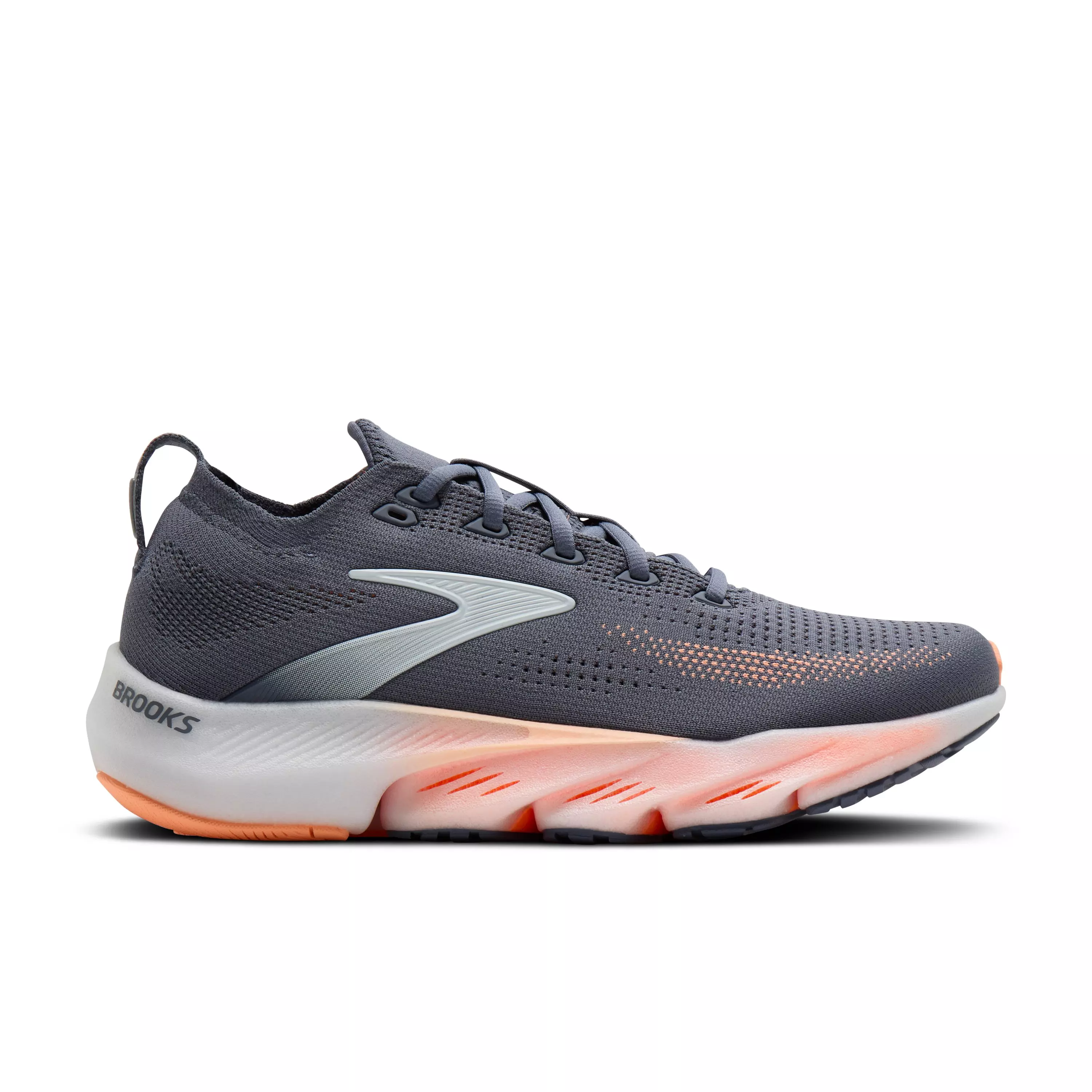 Brooks Glycerin Flex "Grey/Peach/Orange" Women's Running Shoe - GREY/PEACH/ORANGE