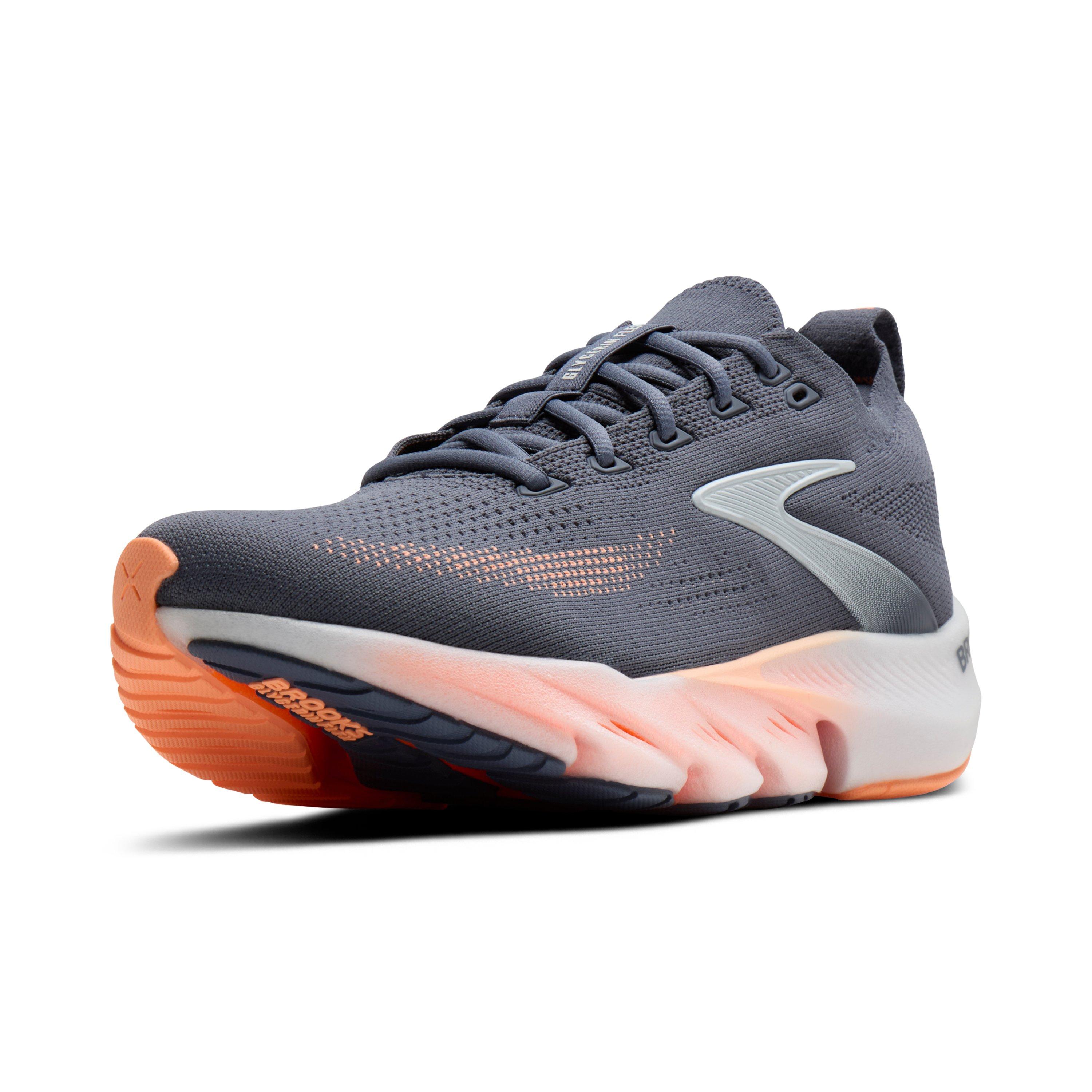 Brooks Glycerin Flex "Grey/Peach/Orange" Women's Running Shoe - GREY/PEACH/ORANGE