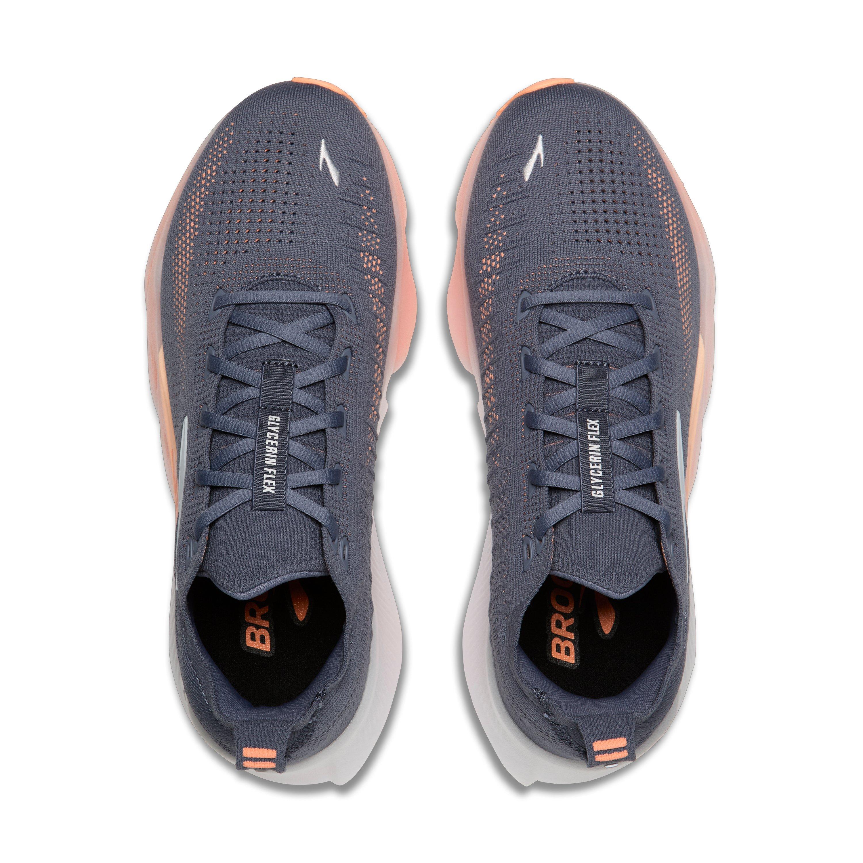 Brooks Glycerin Flex "Grey/Peach/Orange" Women's Running Shoe - GREY/PEACH/ORANGE