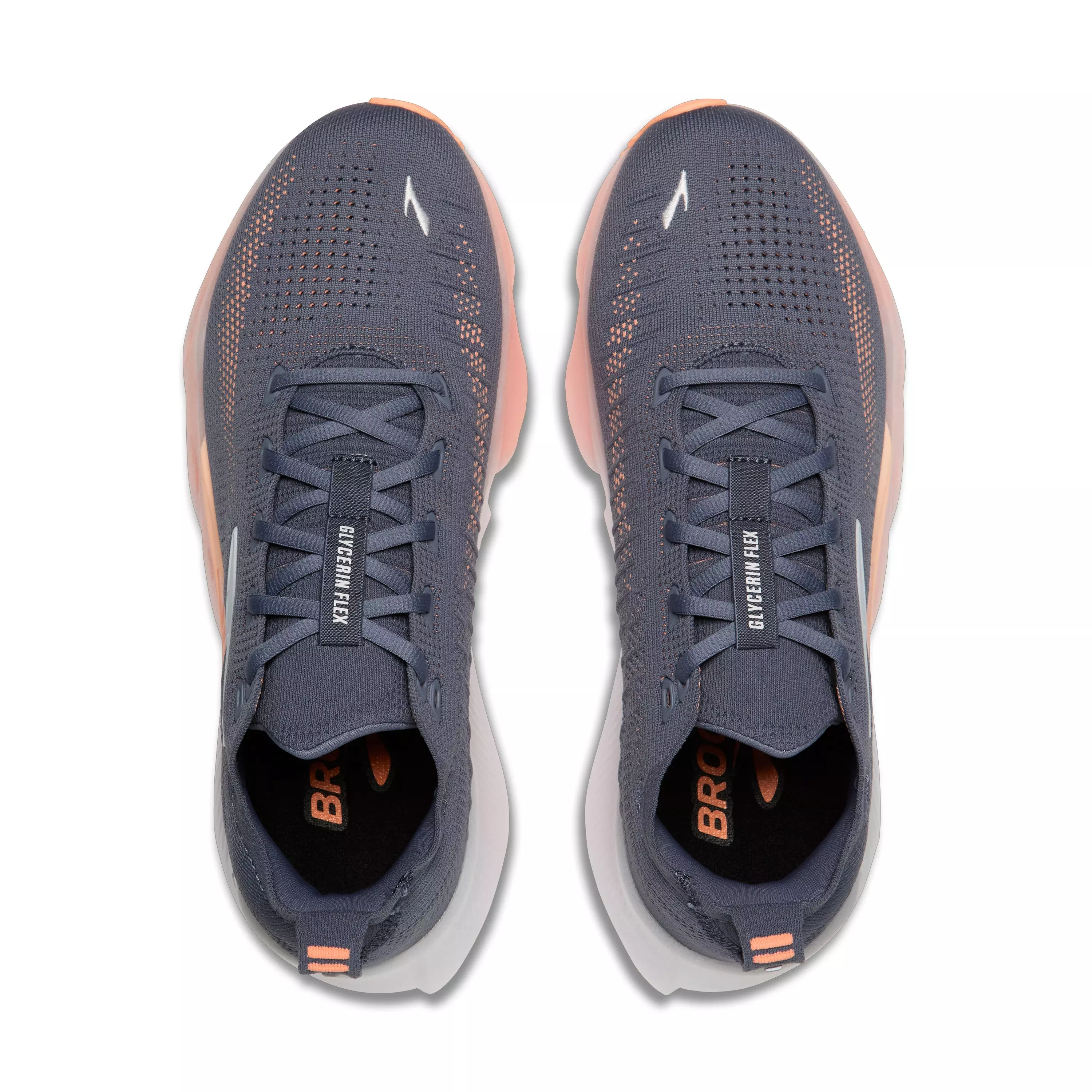 Brooks Glycerin Flex "Grey/Peach/Orange" Women's Running Shoe - GREY/PEACH/ORANGE