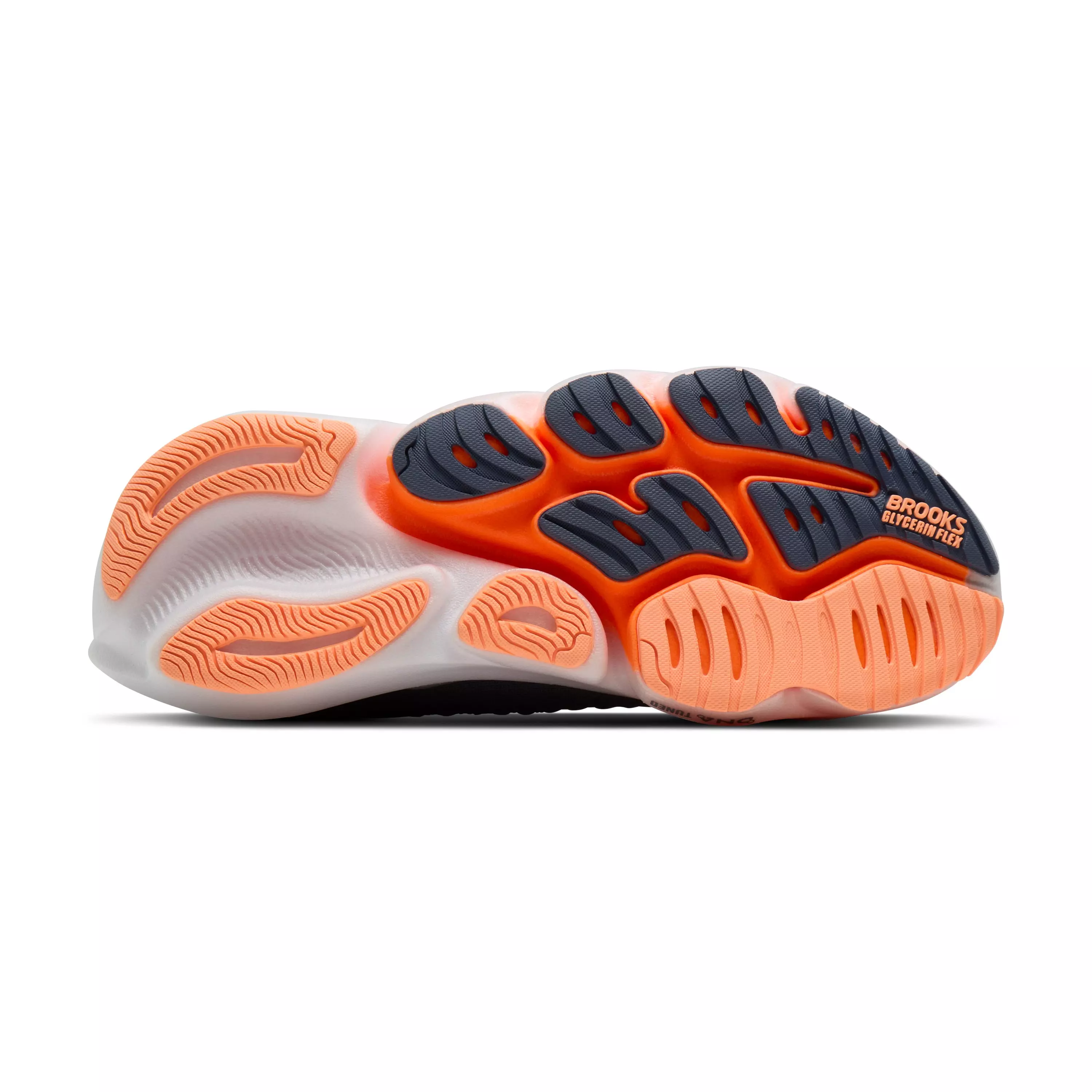 Brooks Glycerin Flex "Grey/Peach/Orange" Women's Running Shoe - GREY/PEACH/ORANGE