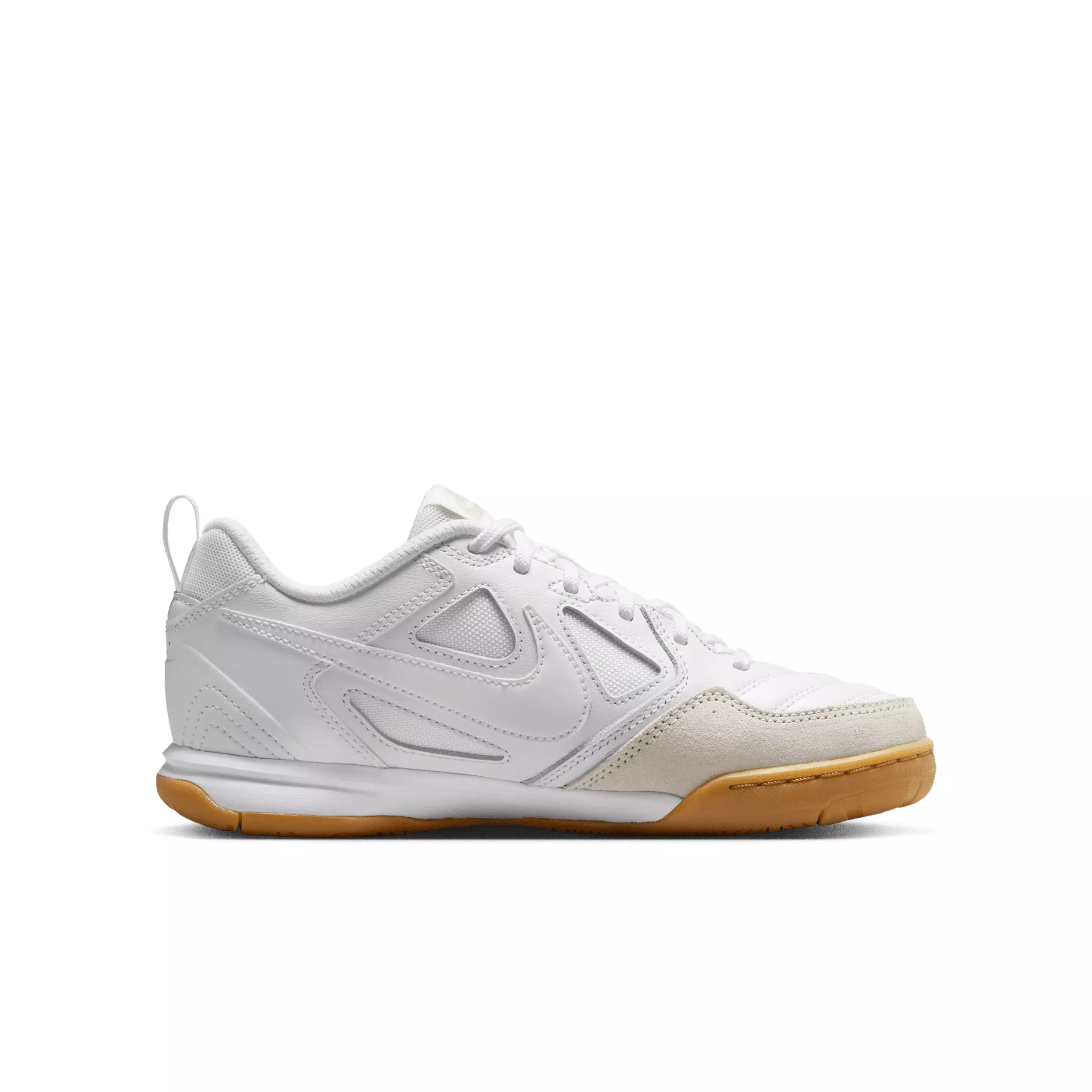 Nike Gato "White/Gum Light Brown/White/White" Grade School Boys' Shoe - WHITE/LT BROWN/WHITE/WHITE