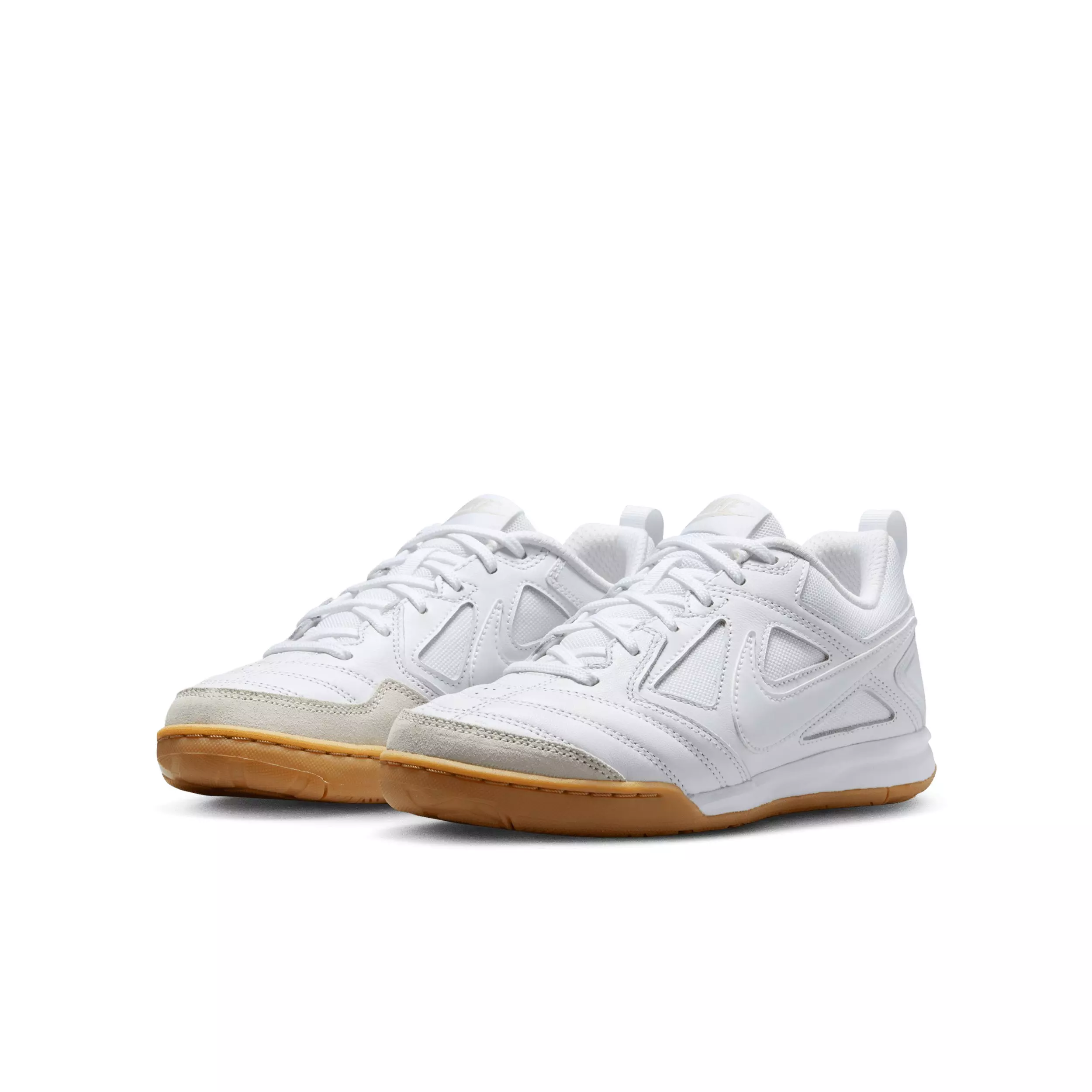 Nike Gato "White/Gum Light Brown/White/White" Grade School Boys' Shoe - WHITE/LT BROWN/WHITE/WHITE