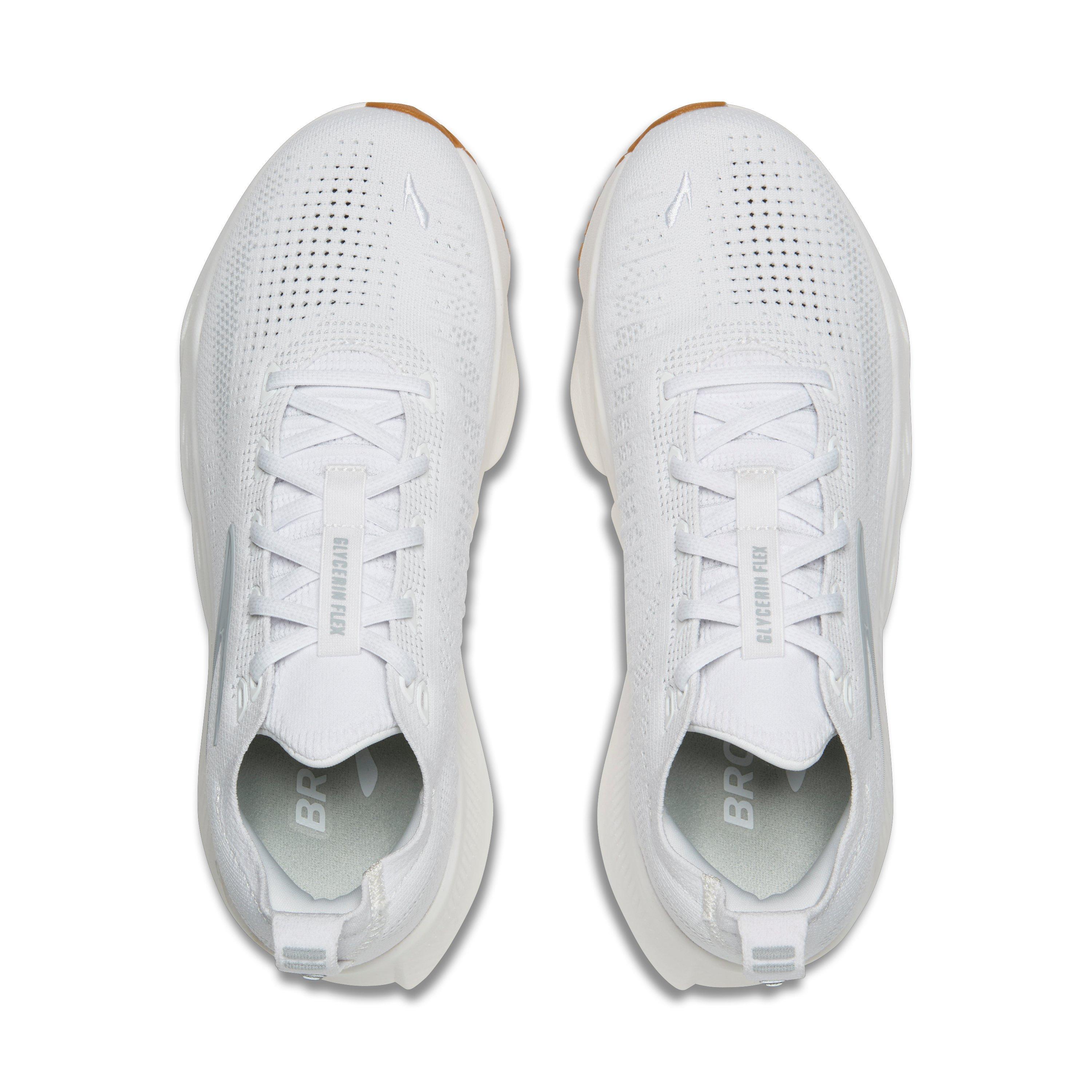 Brooks Glycerin Flex "White/Black/Gum" Women's Running Shoe - WHITE/BLACK/GUM