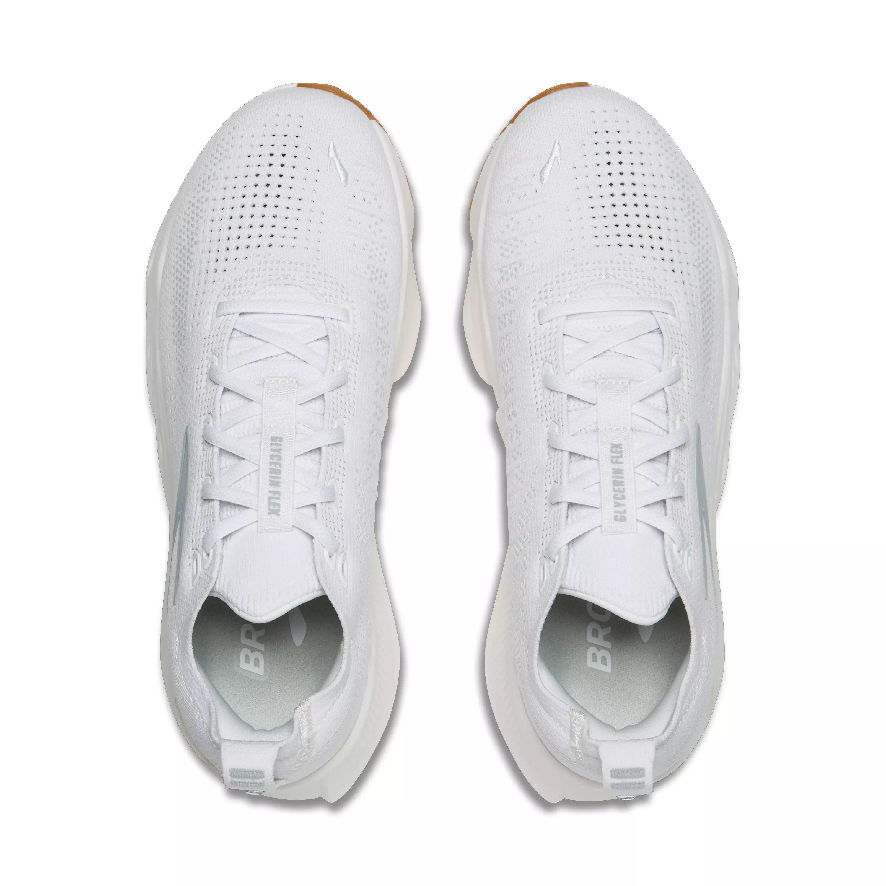 Brooks Glycerin Flex "White/Black/Gum" Women's Running Shoe - WHITE/BLACK/GUM
