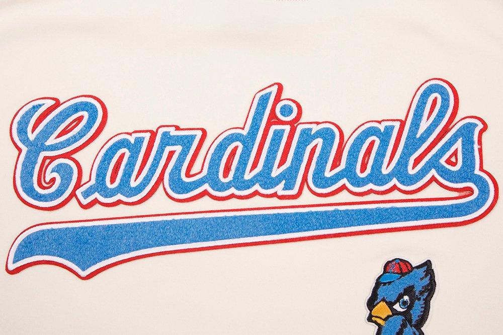 Pro Standard Men's MLB St. Louis Cardinals Retro Classic Double Knit Tee - Eggshell/Blue - EGGSHELL/BLUE Thumbnail View 5