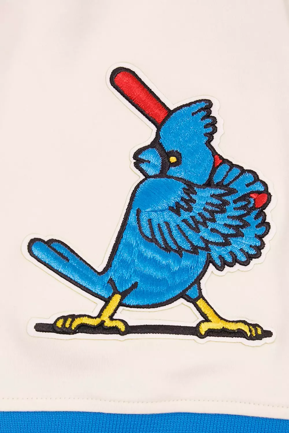 Pro Standard Men's MLB St. Louis Cardinals Retro Classic Double Knit Tee -Eggshell/Blue - EGGSHELL/BLUE