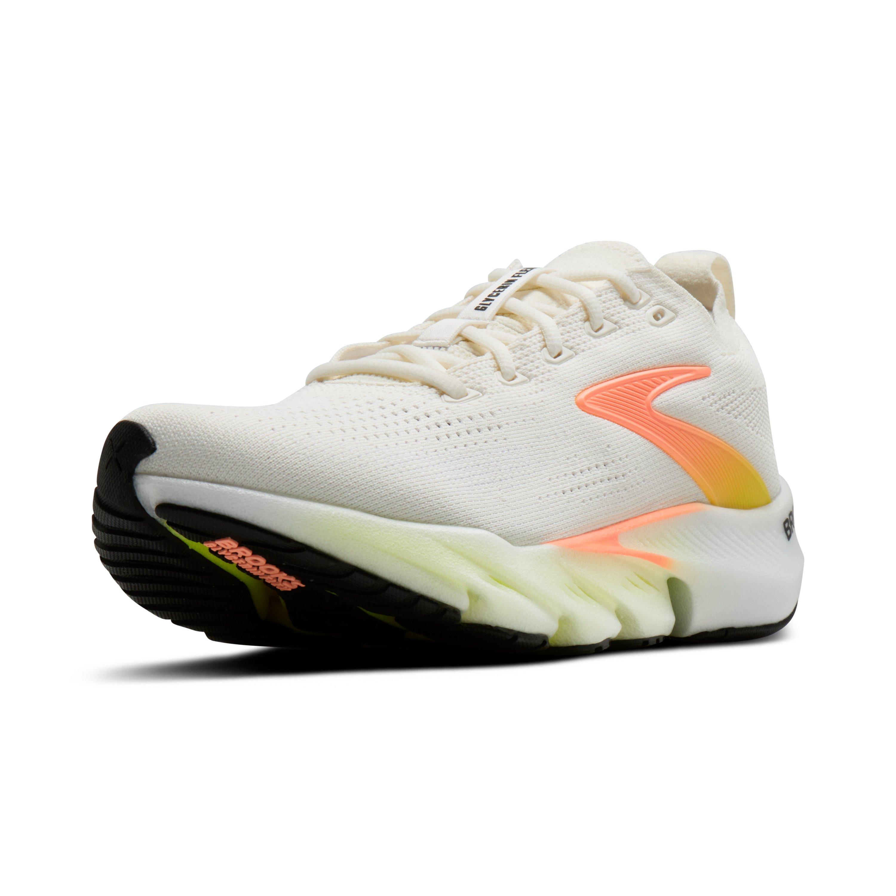 Brooks Glycerin Flex "White/Peach/Nightlife" Women's Running Shoe - WHITE/PEACH/NIGHTLIFE