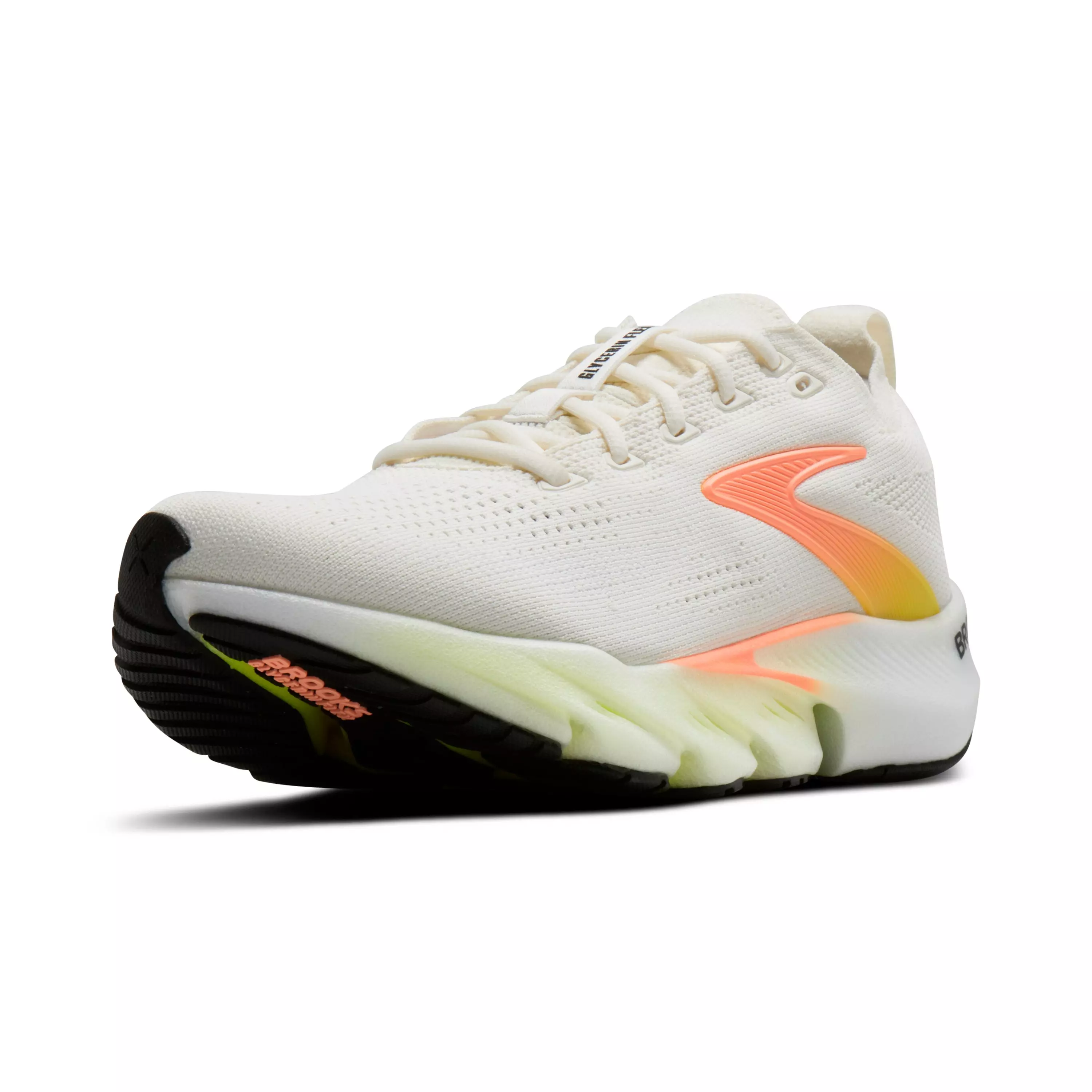 Brooks Glycerin Flex "White/Peach/Nightlife" Women's Running Shoe - WHITE/PEACH/NIGHTLIFE