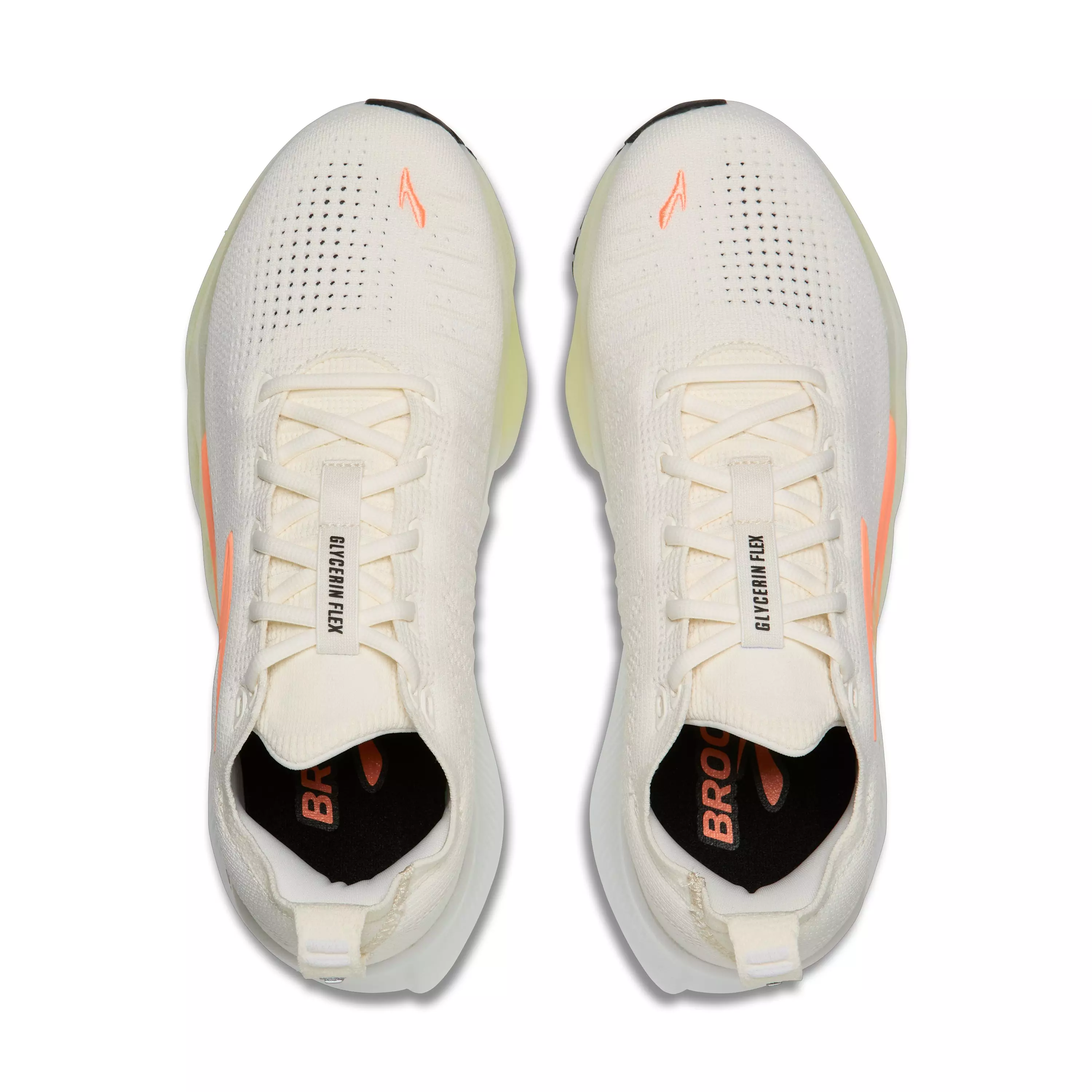 Brooks Glycerin Flex "White/Peach/Nightlife" Women's Running Shoe - WHITE/PEACH/NIGHTLIFE