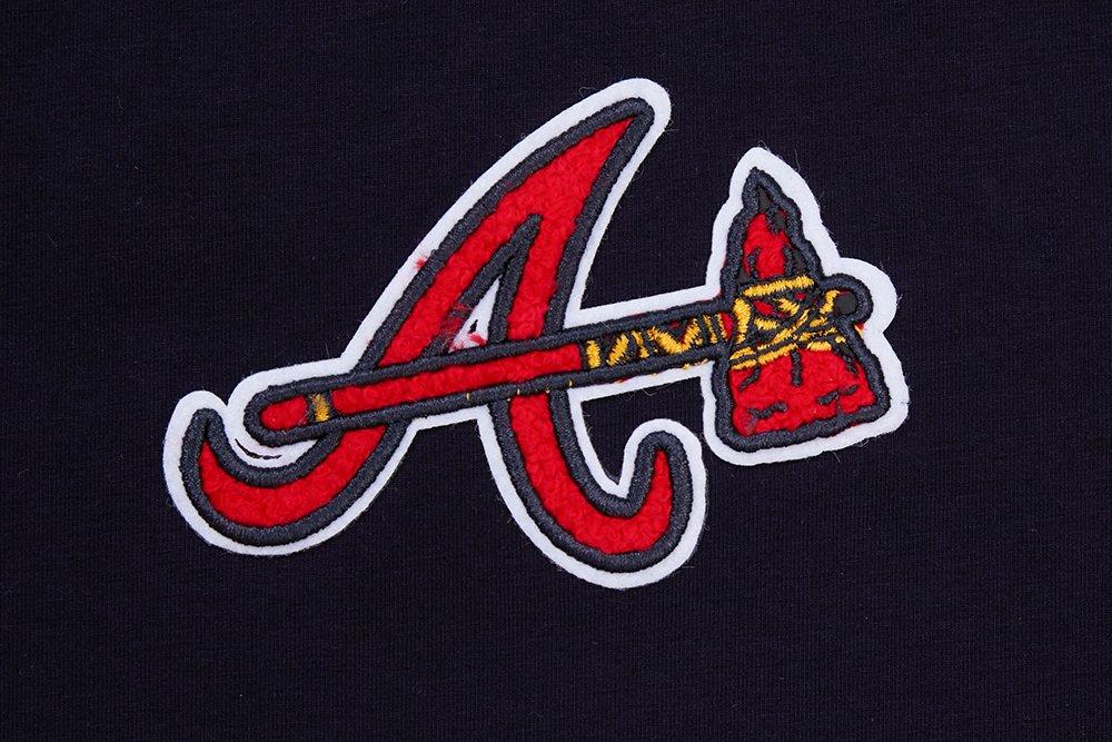 Pro Standard Women's MLB Atlanta Braves Classic Boxy Top - Navy - NAVY Thumbnail View 5
