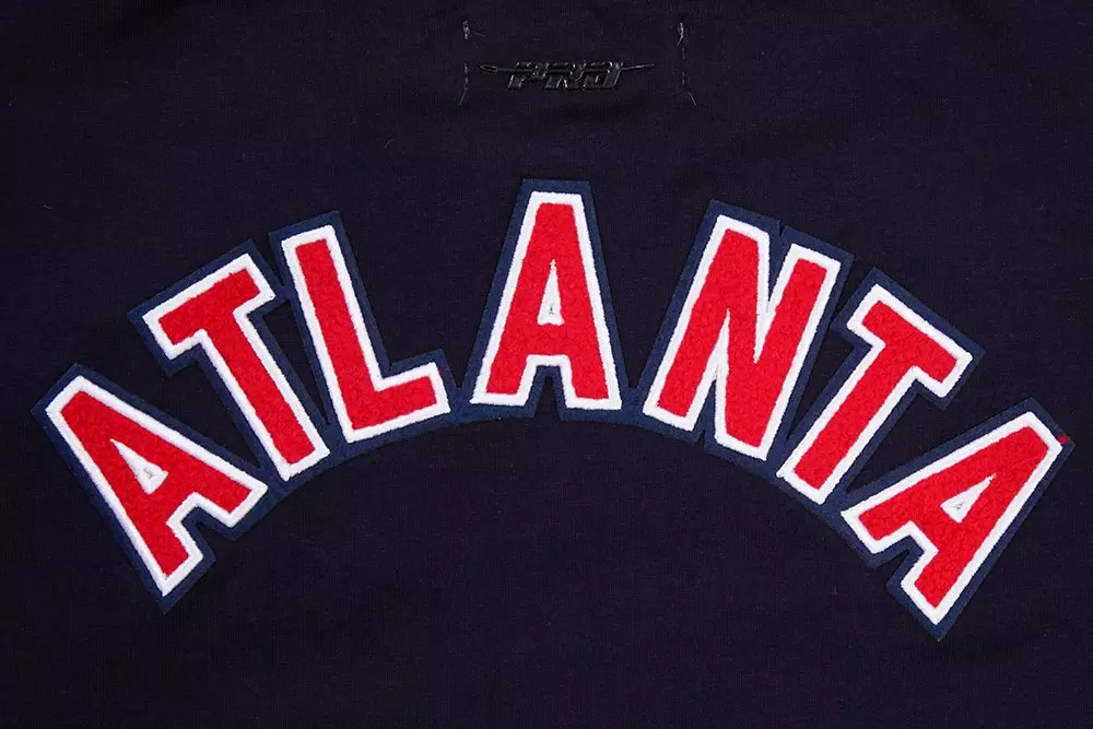 Pro Standard Women's MLB Atlanta Braves Classic Boxy Top - Navy - NAVY