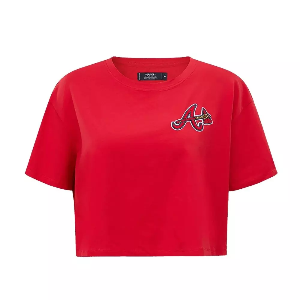 Pro Standard Women's MLB Atlanta Braves Classic Boxy Top - Red - RED