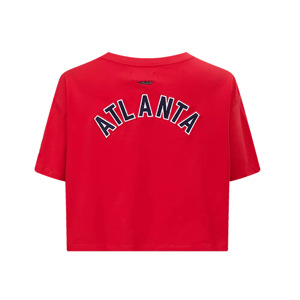 Pro Standard Women's MLB Atlanta Braves Classic Boxy Top - Red - RED