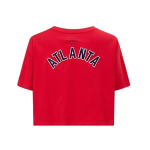 Pro Standard Women's MLB Atlanta Braves Classic Boxy Top -Red