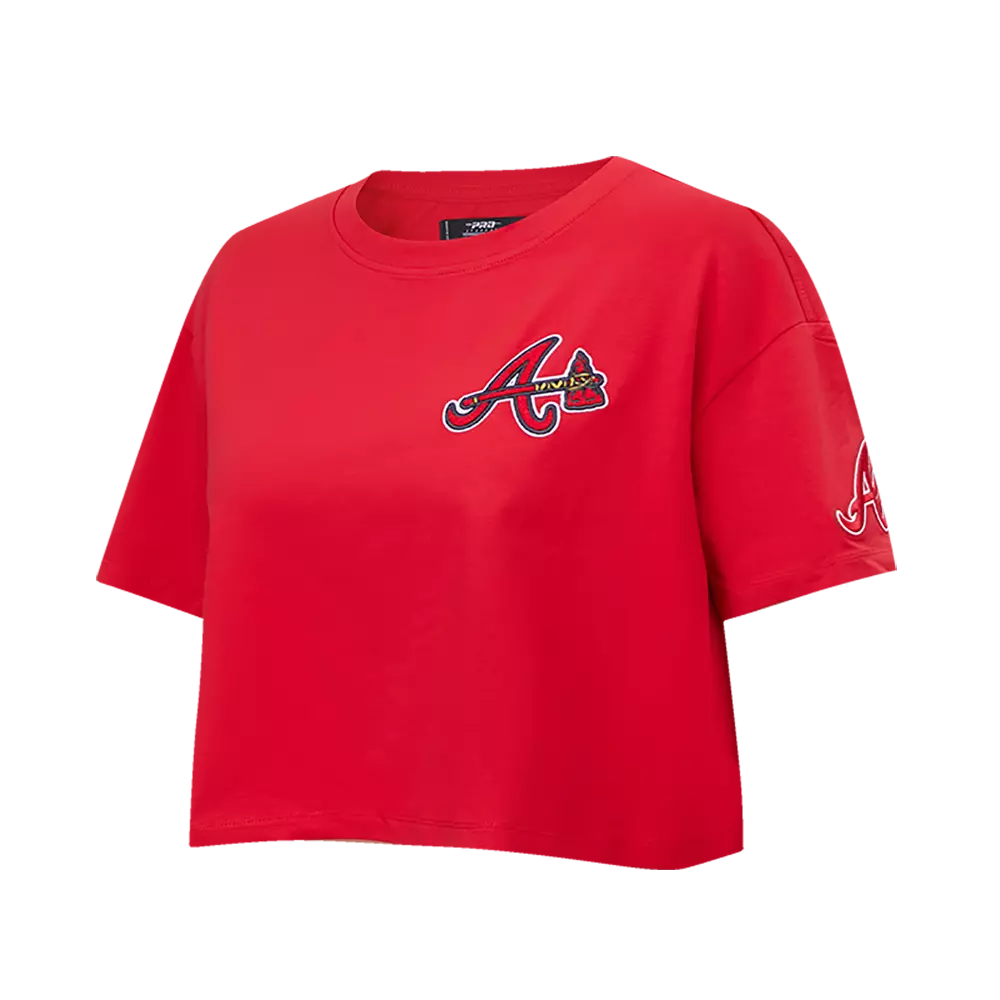 Pro Standard Women's MLB Atlanta Braves Classic Boxy Top - Red - RED