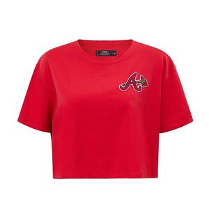 Pro Standard Women's MLB Atlanta Braves Classic Boxy Top -Red