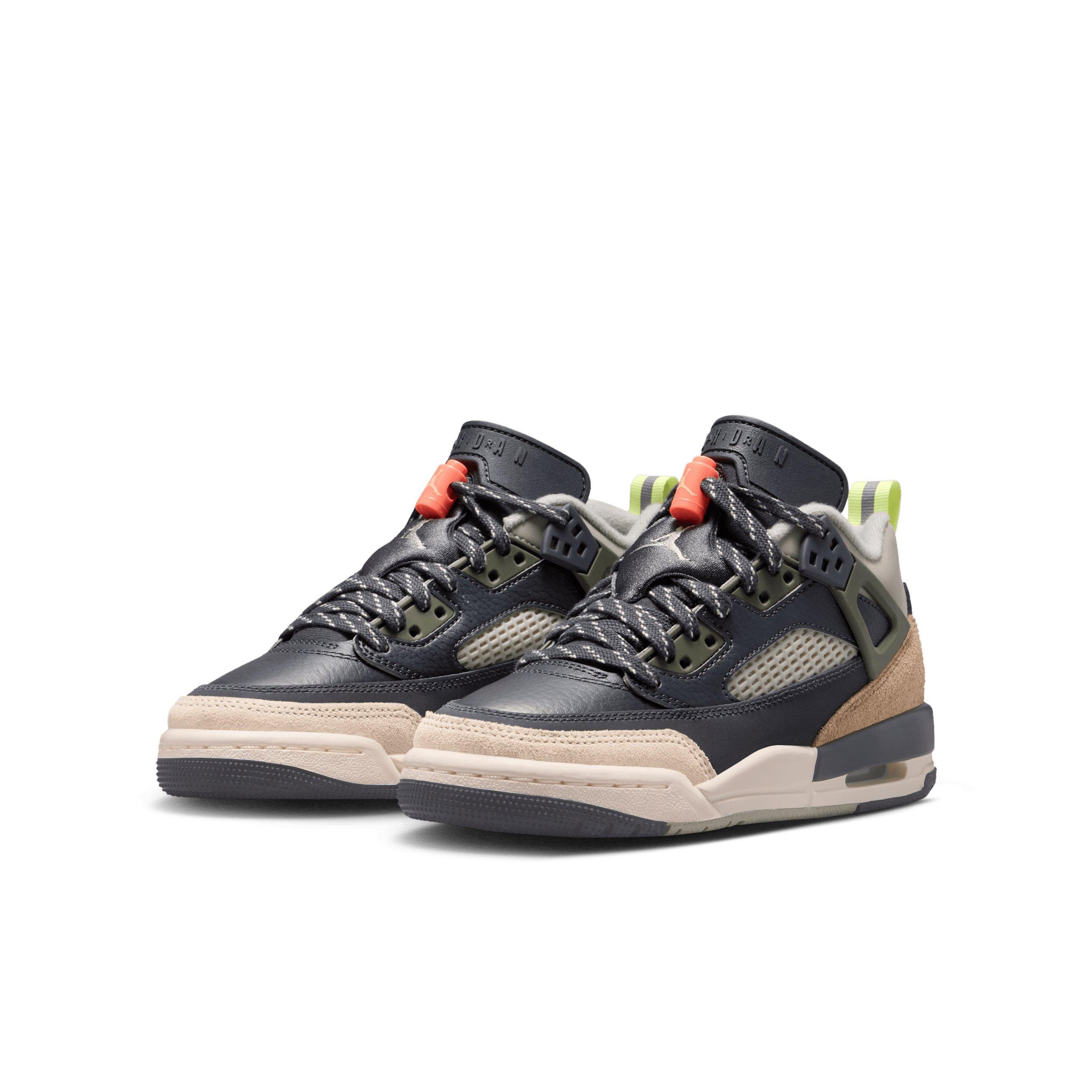 Jordan Spizike Low Grade School Boys' "Anthracite/Light Wild Mango/Cargo Khaki/Spruce Fog" Shoe