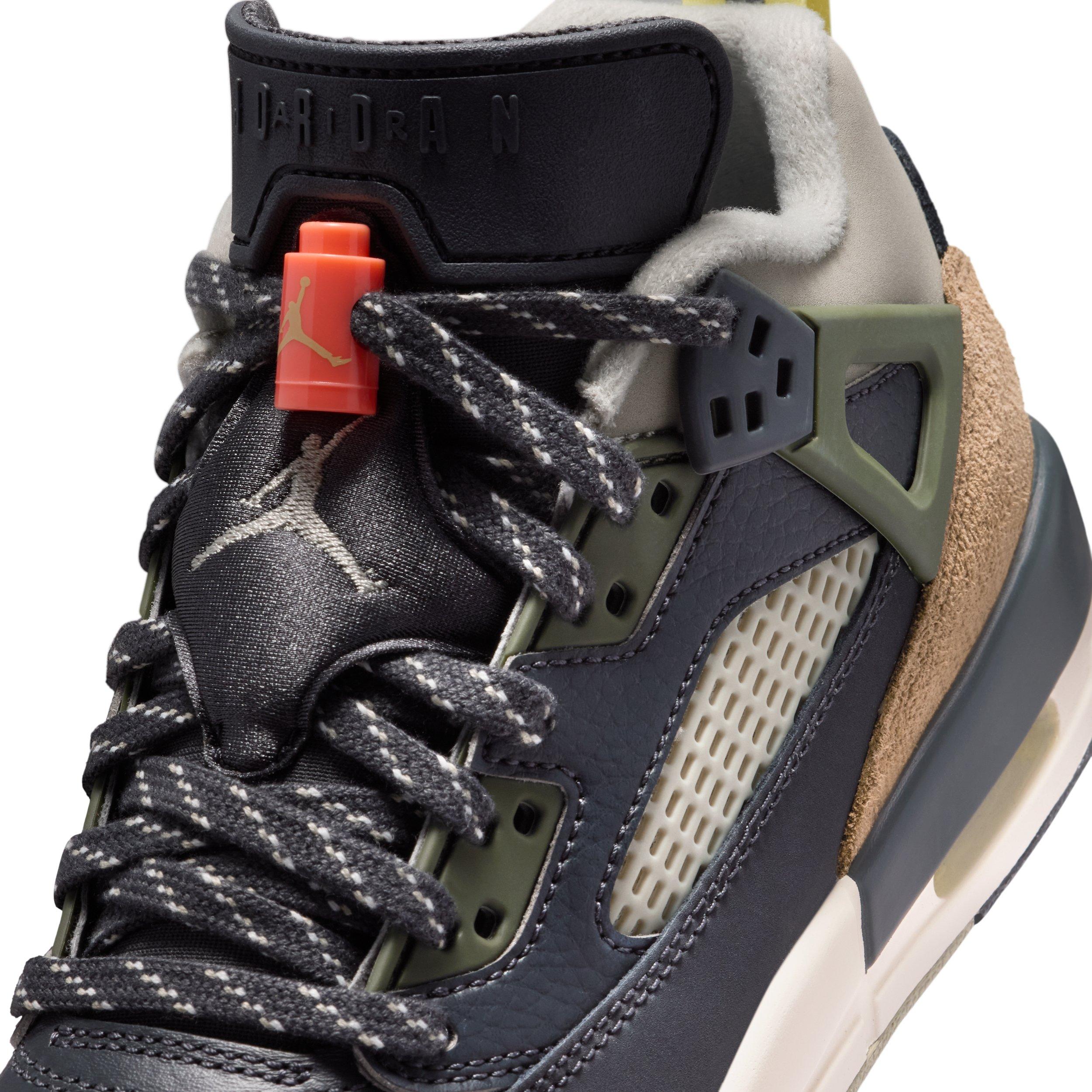 Jordan Spizike Low Grade School Boys' "Anthracite/Light Wild Mango/Cargo Khaki/Spruce Fog" Shoe