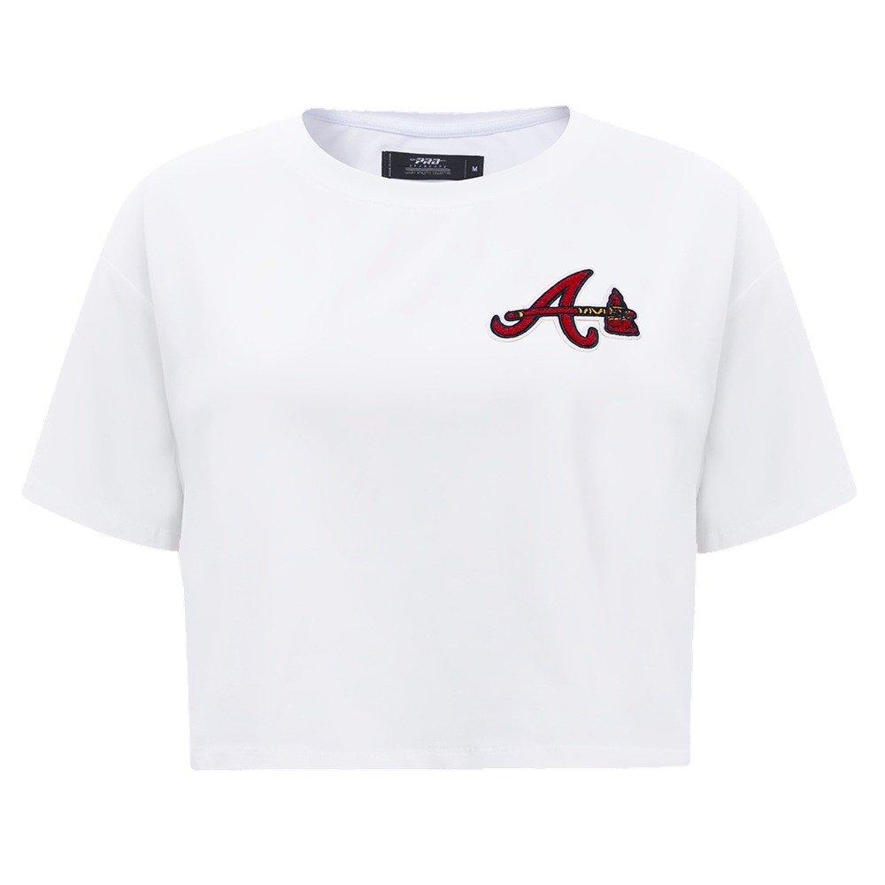 Pro Standard Women's MLB Atlanta Braves Classic Boxy Top -White - WHITE Thumbnail View 1