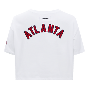 Pro Standard Women's MLB Atlanta Braves Classic Boxy Top -White