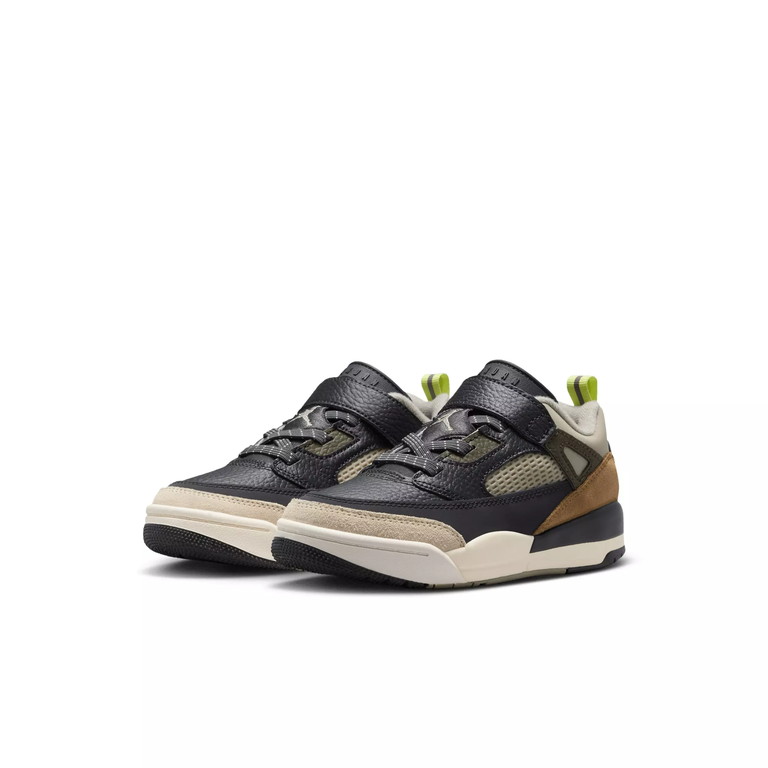 Jordan Spizike Low "Anthracite/Light Wild Mango/Cargo Khaki/Spruce Fog" Preschool Boys' Shoe - ANTHRACITE/LT MANGO/KHAKI/SPRUCE
