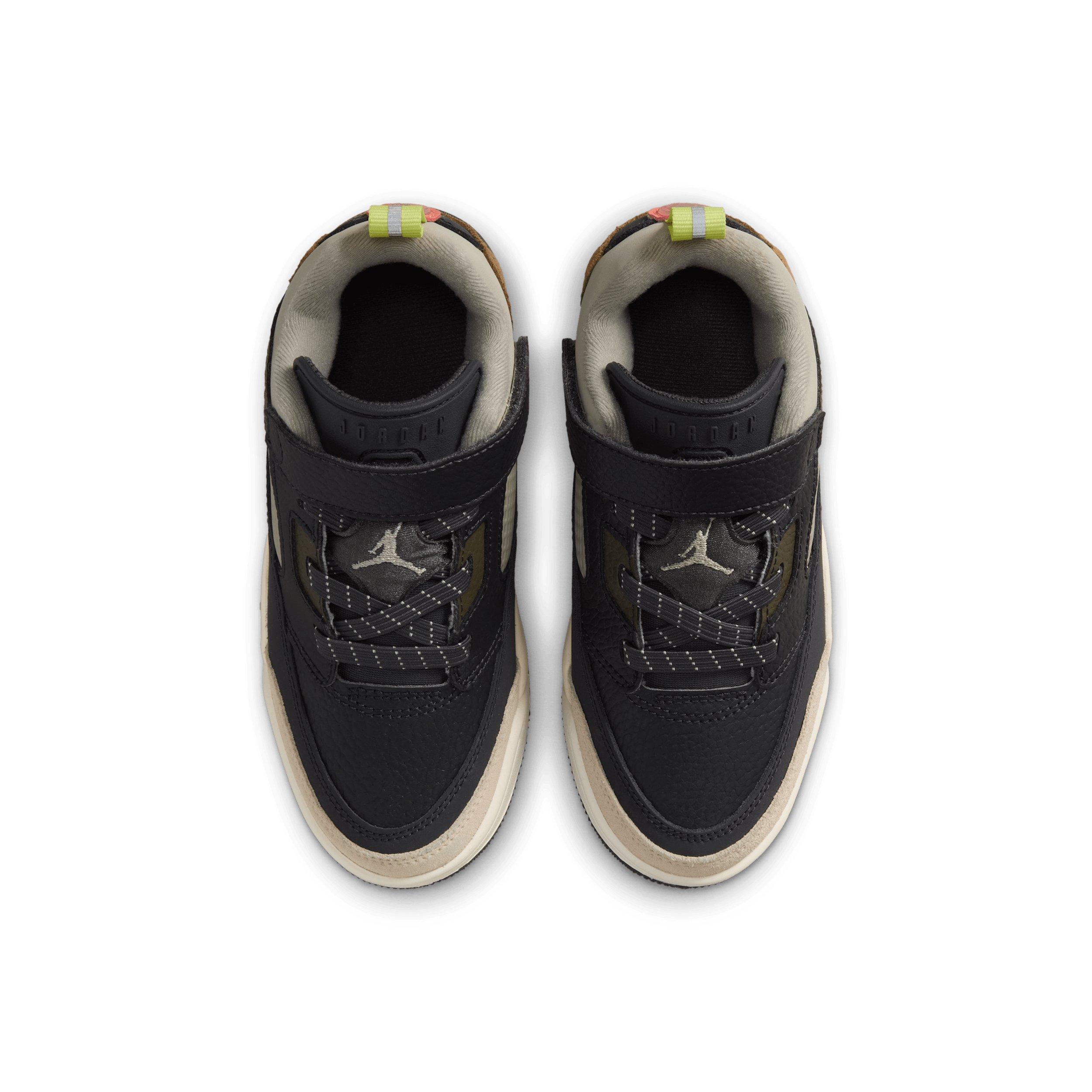Jordan Spizike Low "Anthracite/Light Wild Mango/Cargo Khaki/Spruce Fog" Preschool Boys' Shoe - ANTHRACITE/LT MANGO/KHAKI/SPRUCE Thumbnail View 4