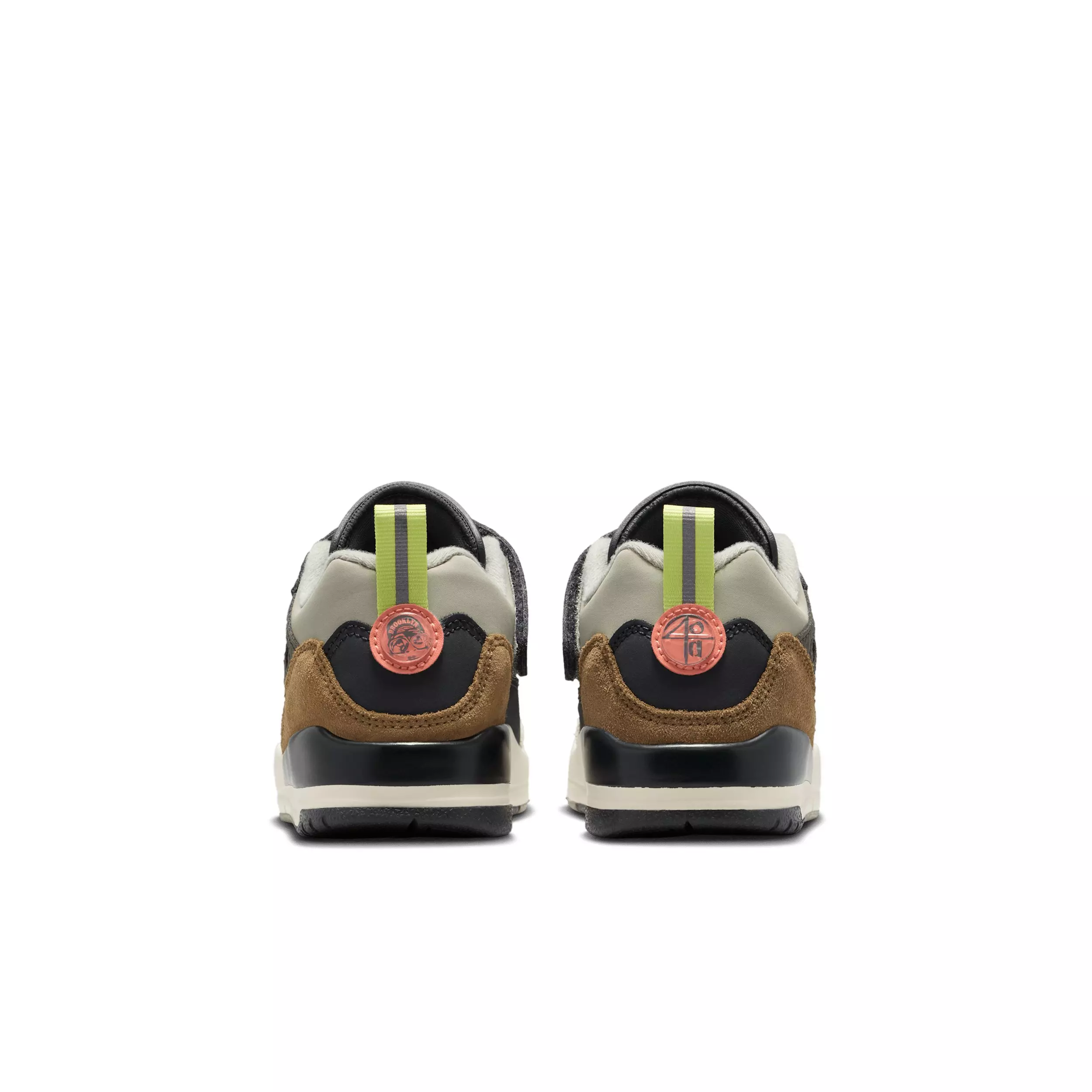 Jordan Spizike Low "Anthracite/Light Wild Mango/Cargo Khaki/Spruce Fog" Preschool Boys' Shoe - ANTHRACITE/LT MANGO/KHAKI/SPRUCE