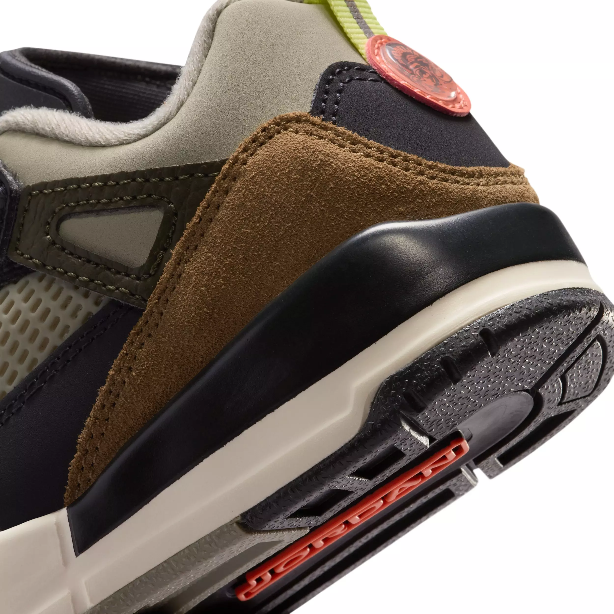 Jordan Spizike Low "Anthracite/Light Wild Mango/Cargo Khaki/Spruce Fog" Preschool Boys' Shoe - ANTHRACITE/LT MANGO/KHAKI/SPRUCE
