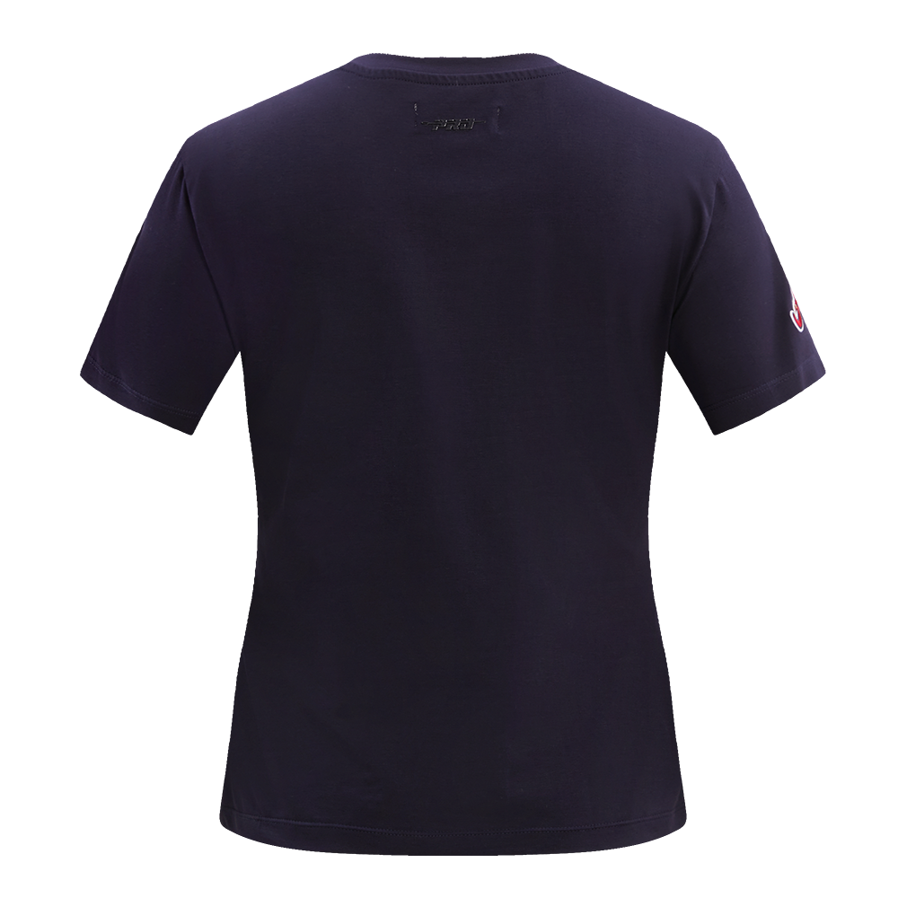 Pro Standard Women's MLB Atlanta Braves Classic Short Sleeve SJ Slim Fit Top - Navy - NAVY Thumbnail View 2