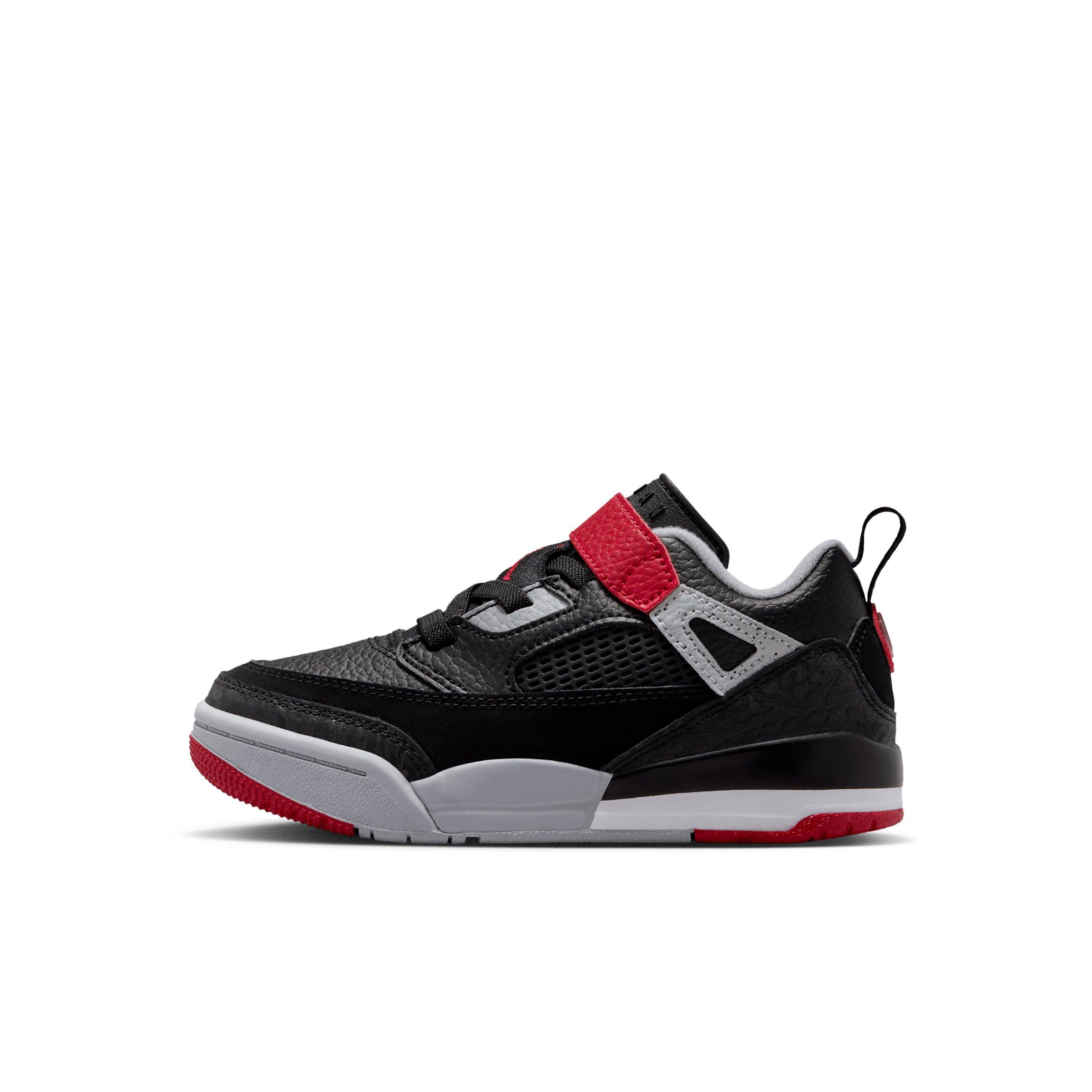 Jordan Spizike Low "Black/Wolf Grey/White/Gym Red" Preschool Boys' Shoe - BLACK/GREY/WHITE/RED Thumbnail View 2